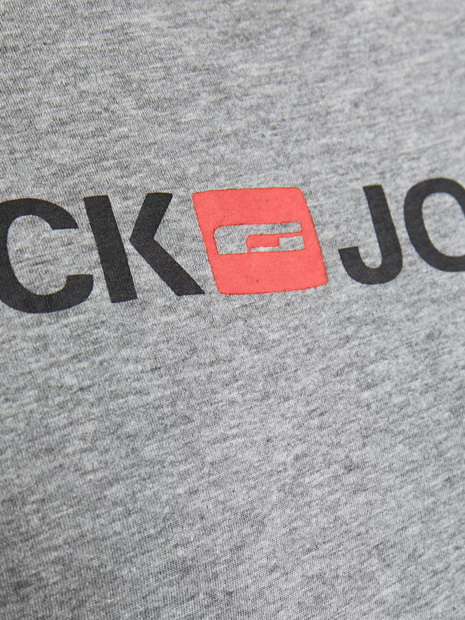 JACK & JONES Tricou gri amestecat / roșu pastel / negru - Pled.ro