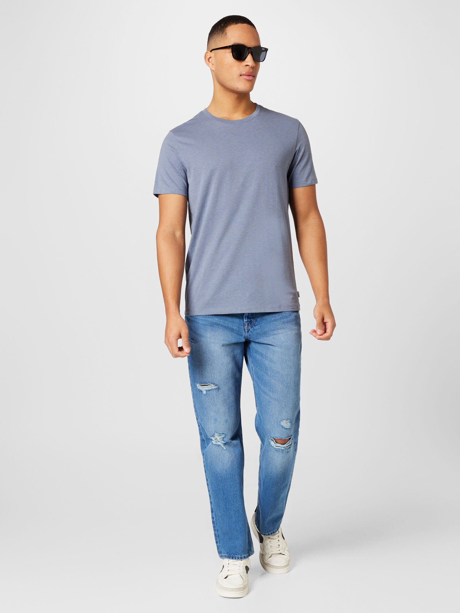 JACK & JONES Tricou gri argintiu - Pled.ro