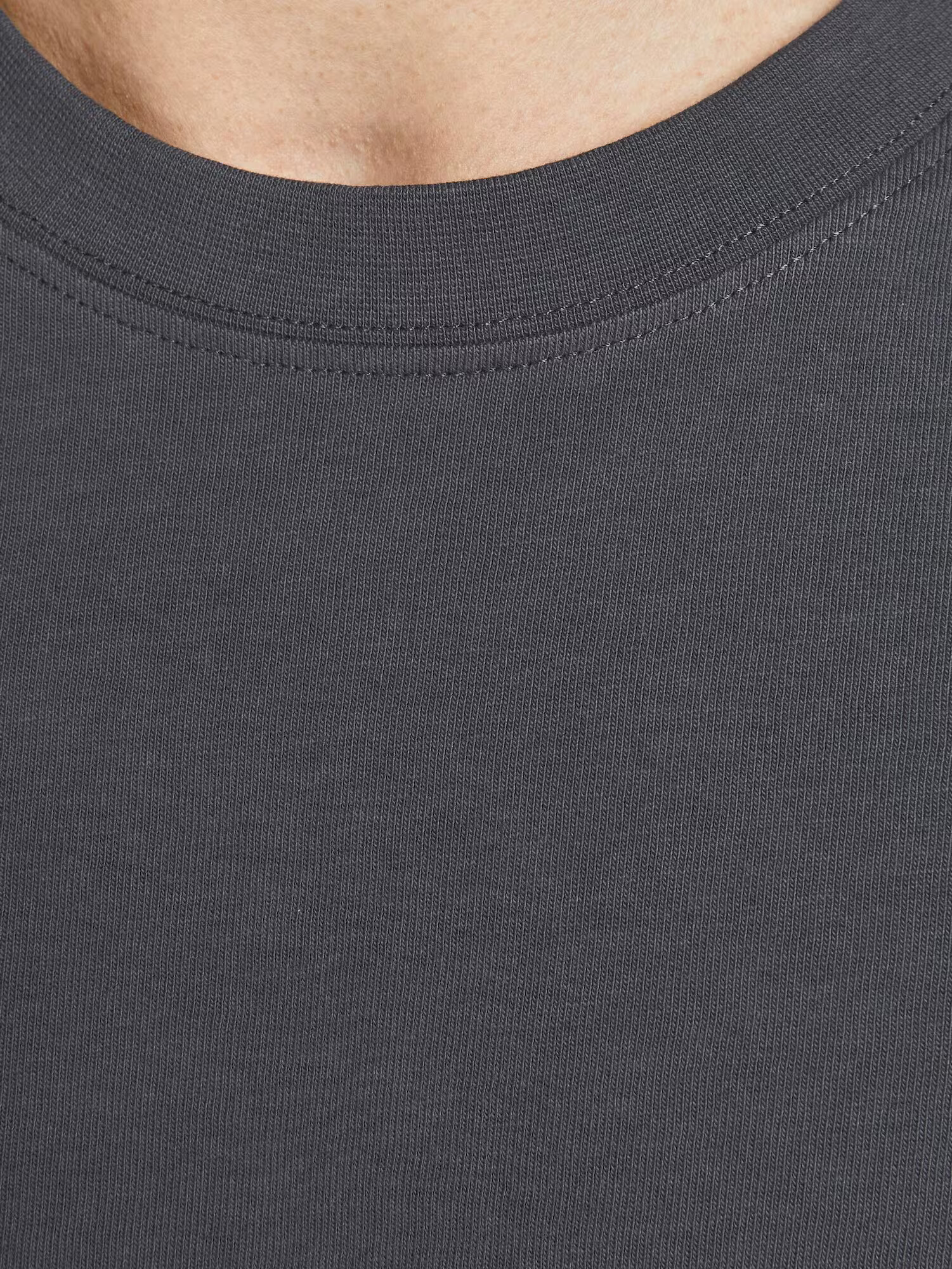 JACK & JONES Tricou gri închis - Pled.ro