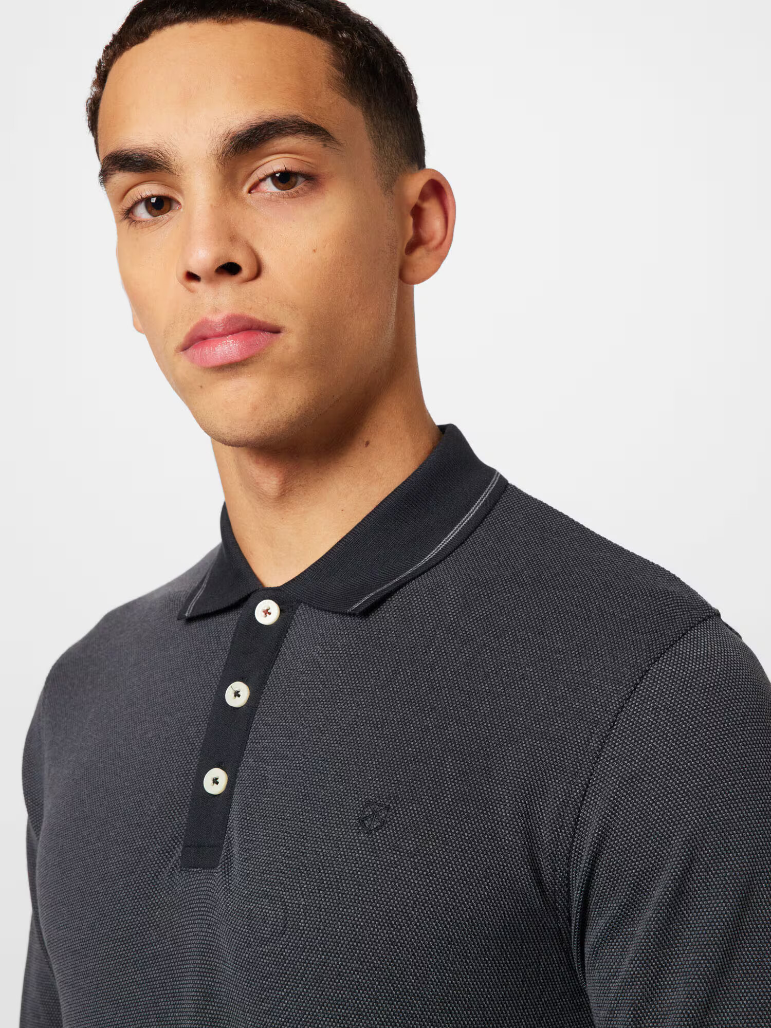 JACK & JONES Tricou gri închis / negru / alb - Pled.ro