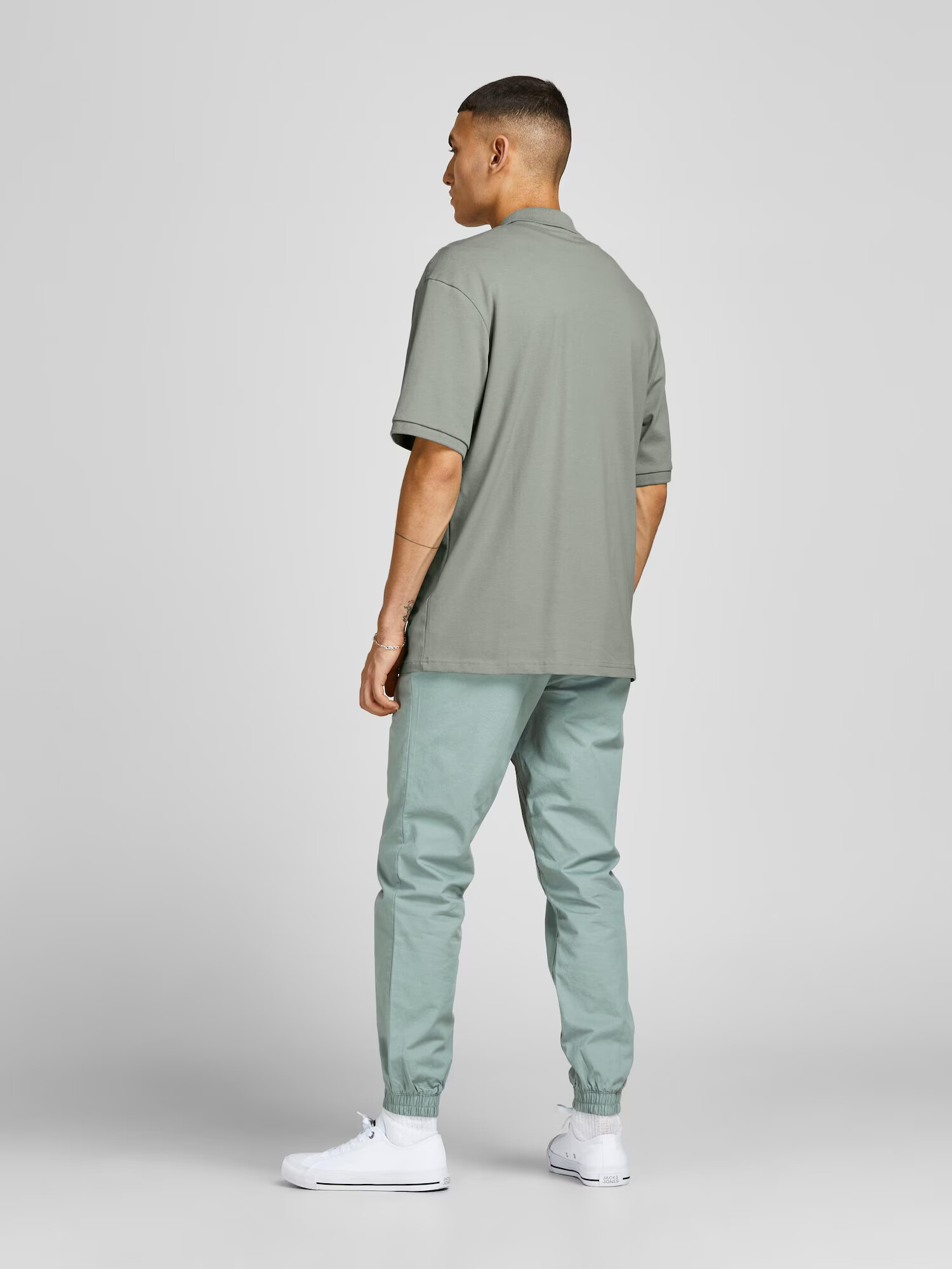 JACK & JONES Tricou gri piatră - Pled.ro