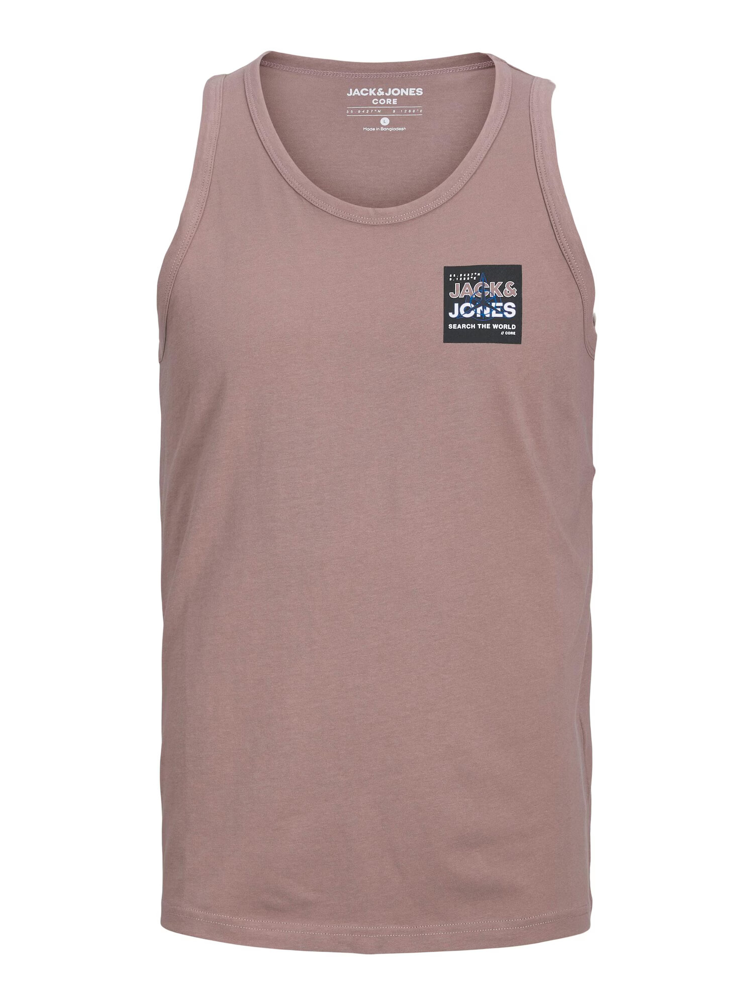 JACK & JONES Tricou 'HUNT' gri taupe / mauve / negru / alb - Pled.ro