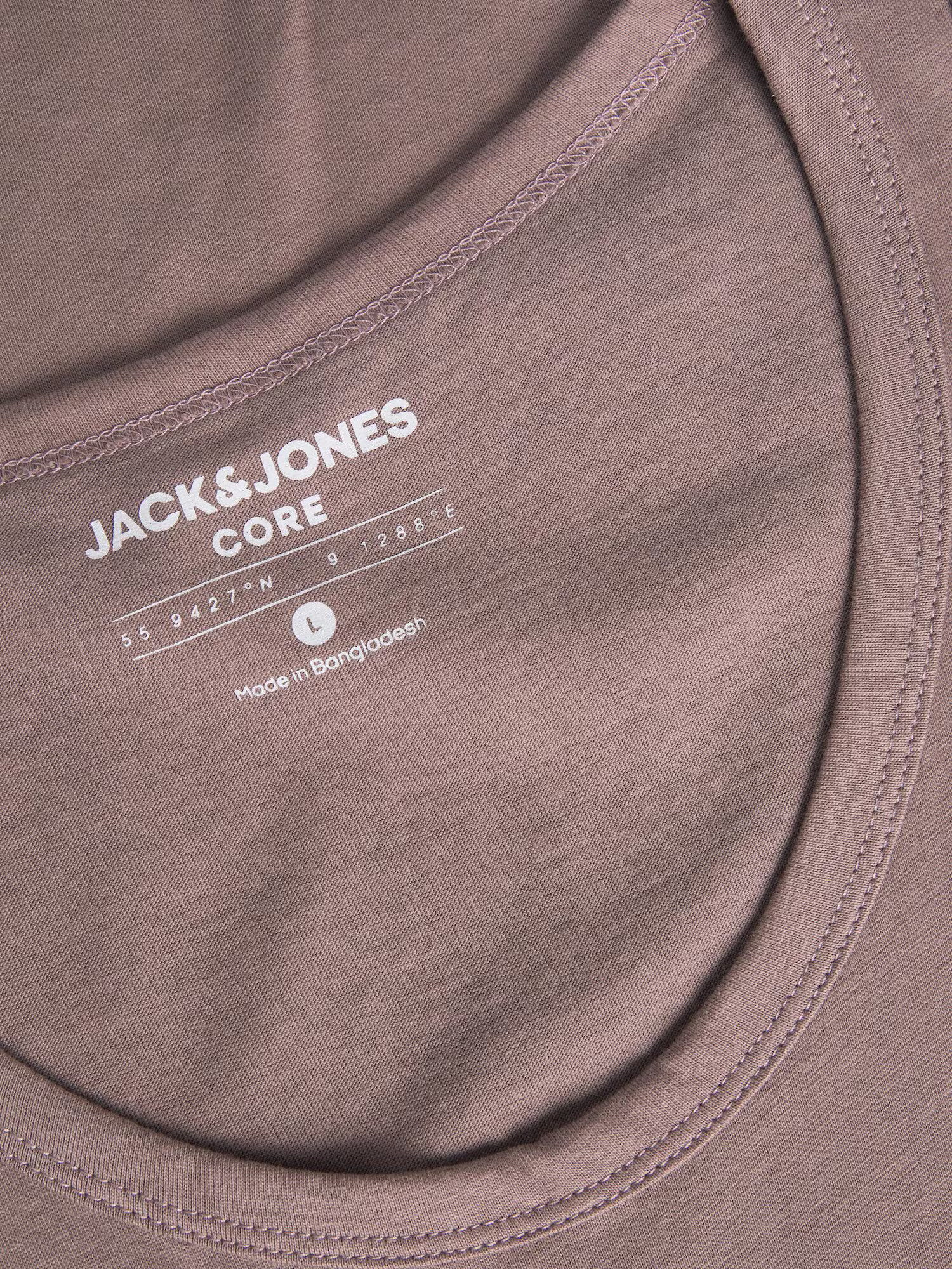 JACK & JONES Tricou 'HUNT' gri taupe / mauve / negru / alb - Pled.ro