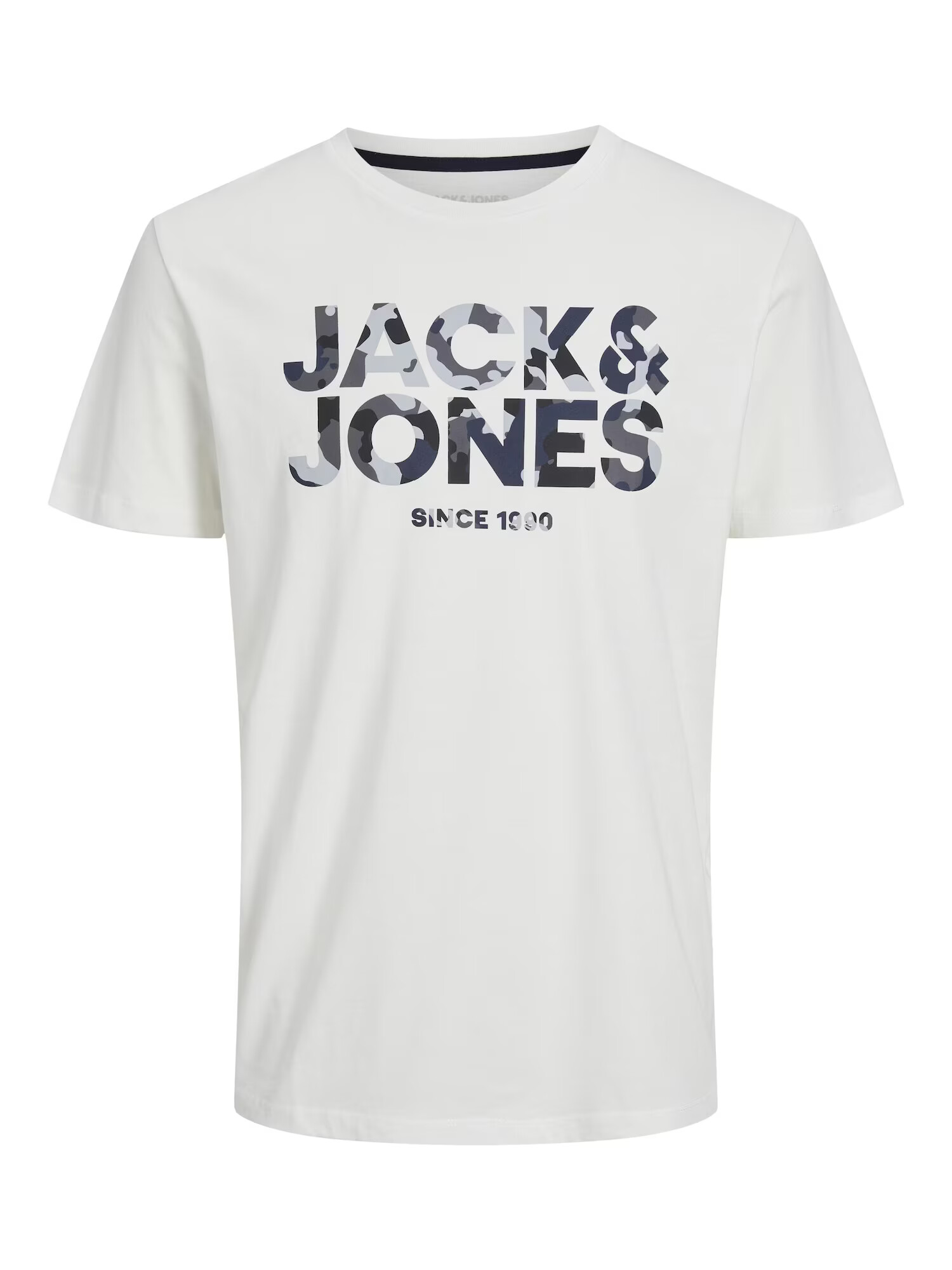 JACK & JONES Tricou 'James' bleumarin / gri / negru / alb - Pled.ro