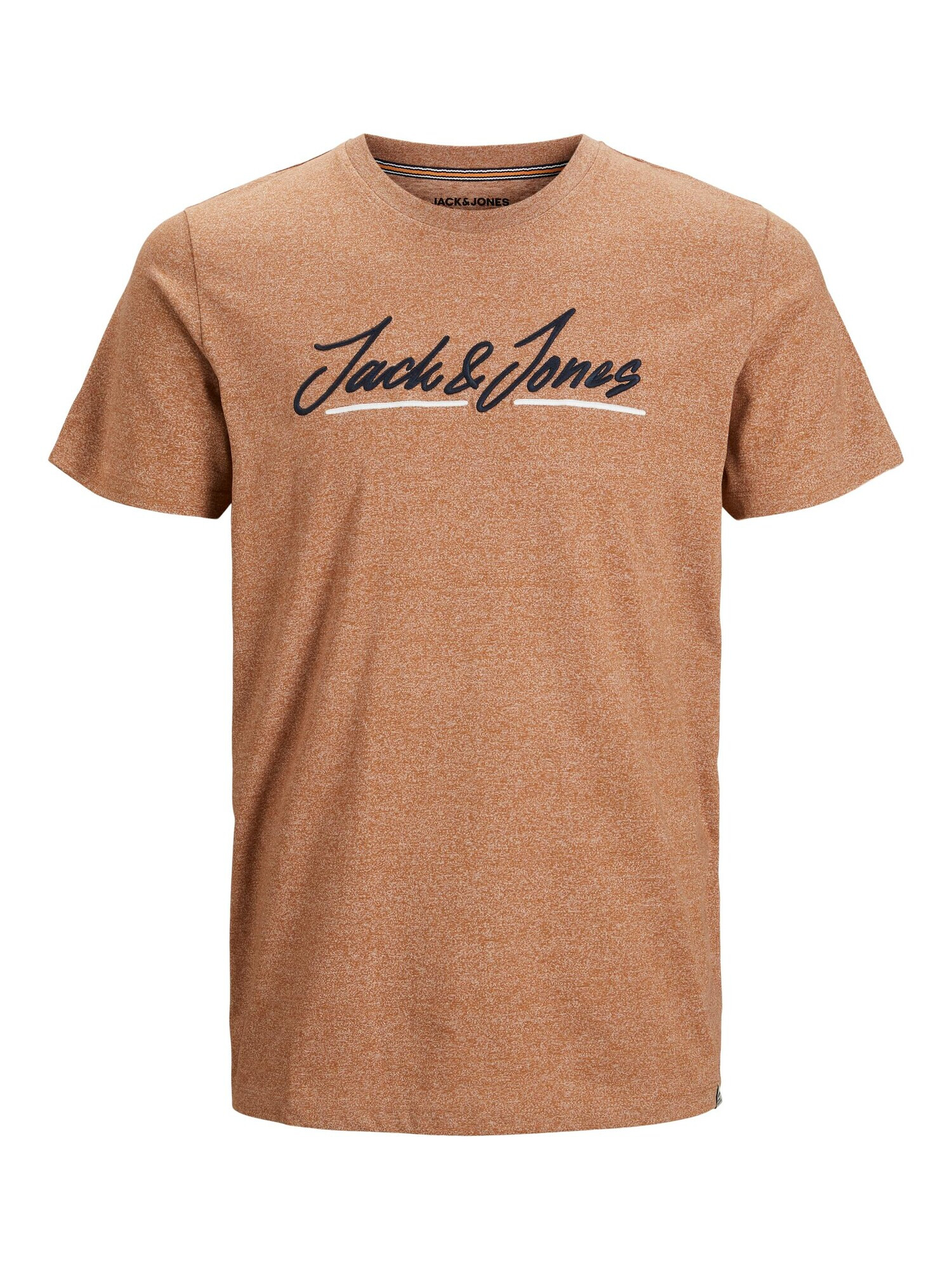 JACK & JONES Tricou 'JORTONS UPSCALE' maro amestecat / negru / alb - Pled.ro