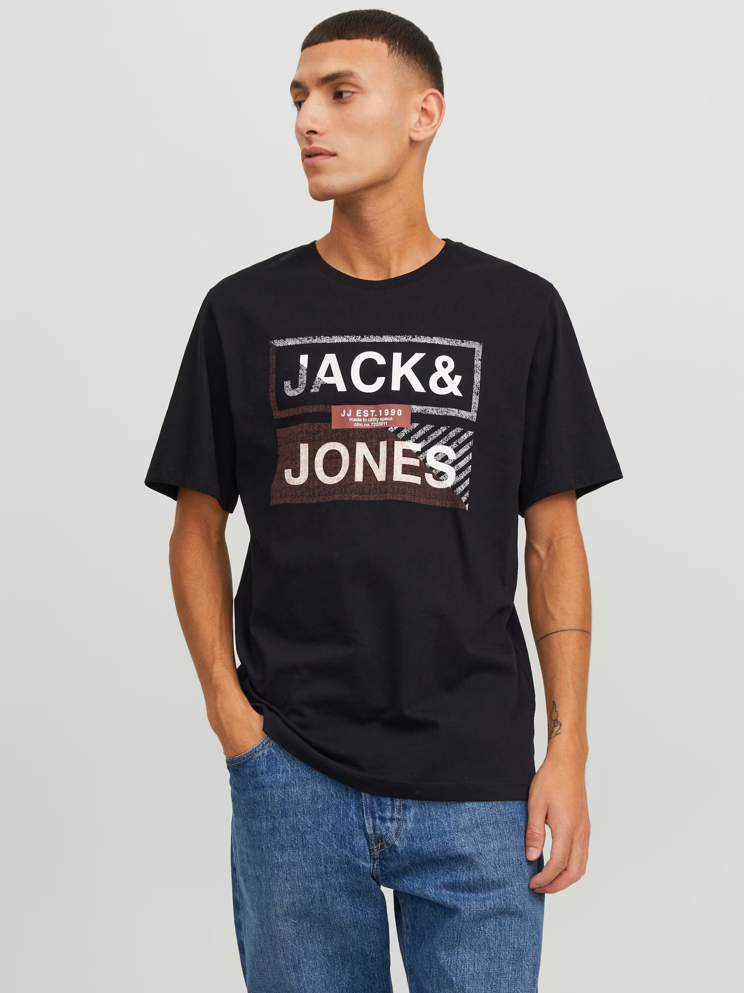 JACK & JONES Tricou 'Kain' verde închis / mai multe culori / negru / alb - Pled.ro