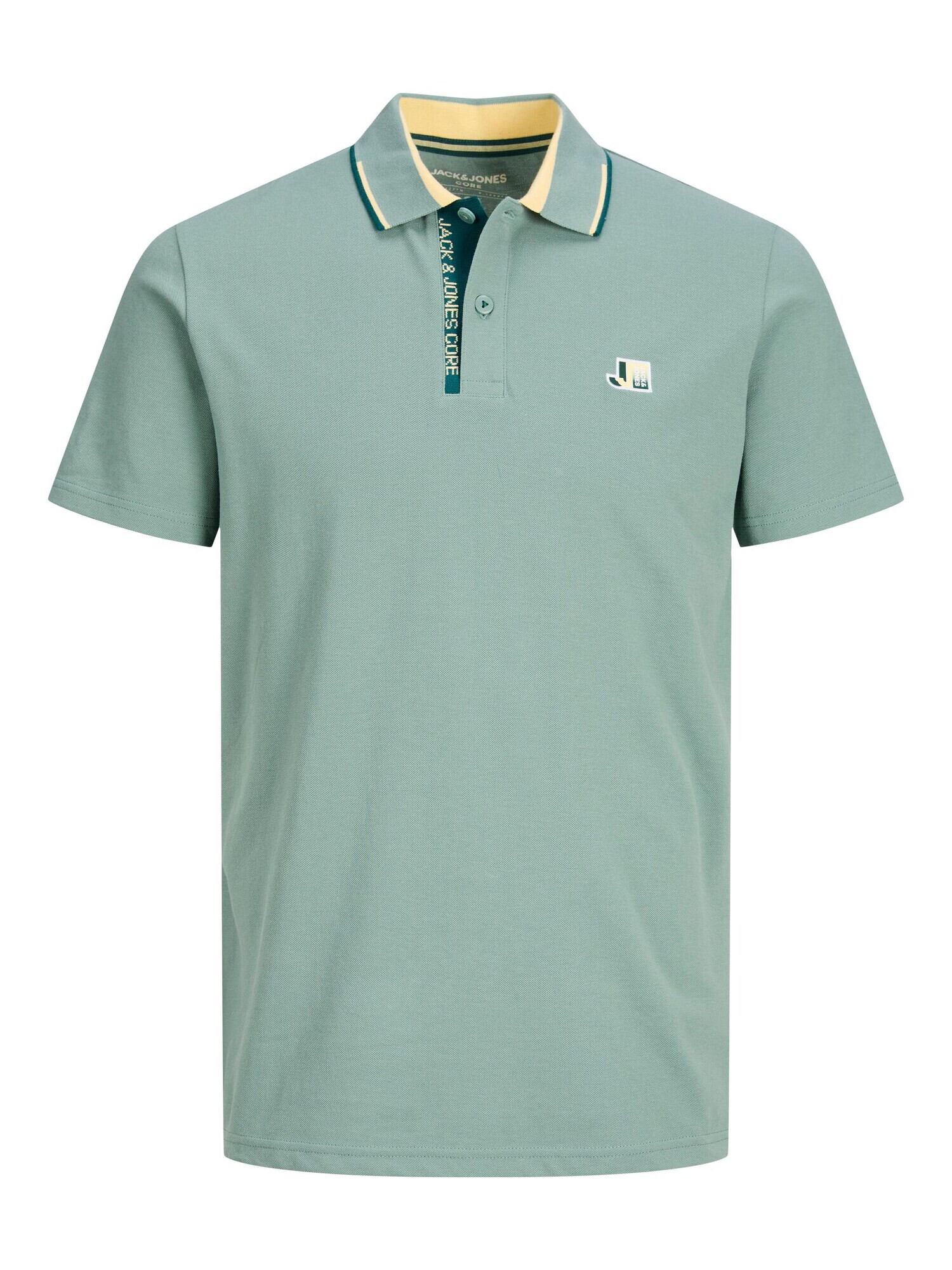 JACK & JONES Tricou 'Logan' bej / cyan / verde / alb - Pled.ro