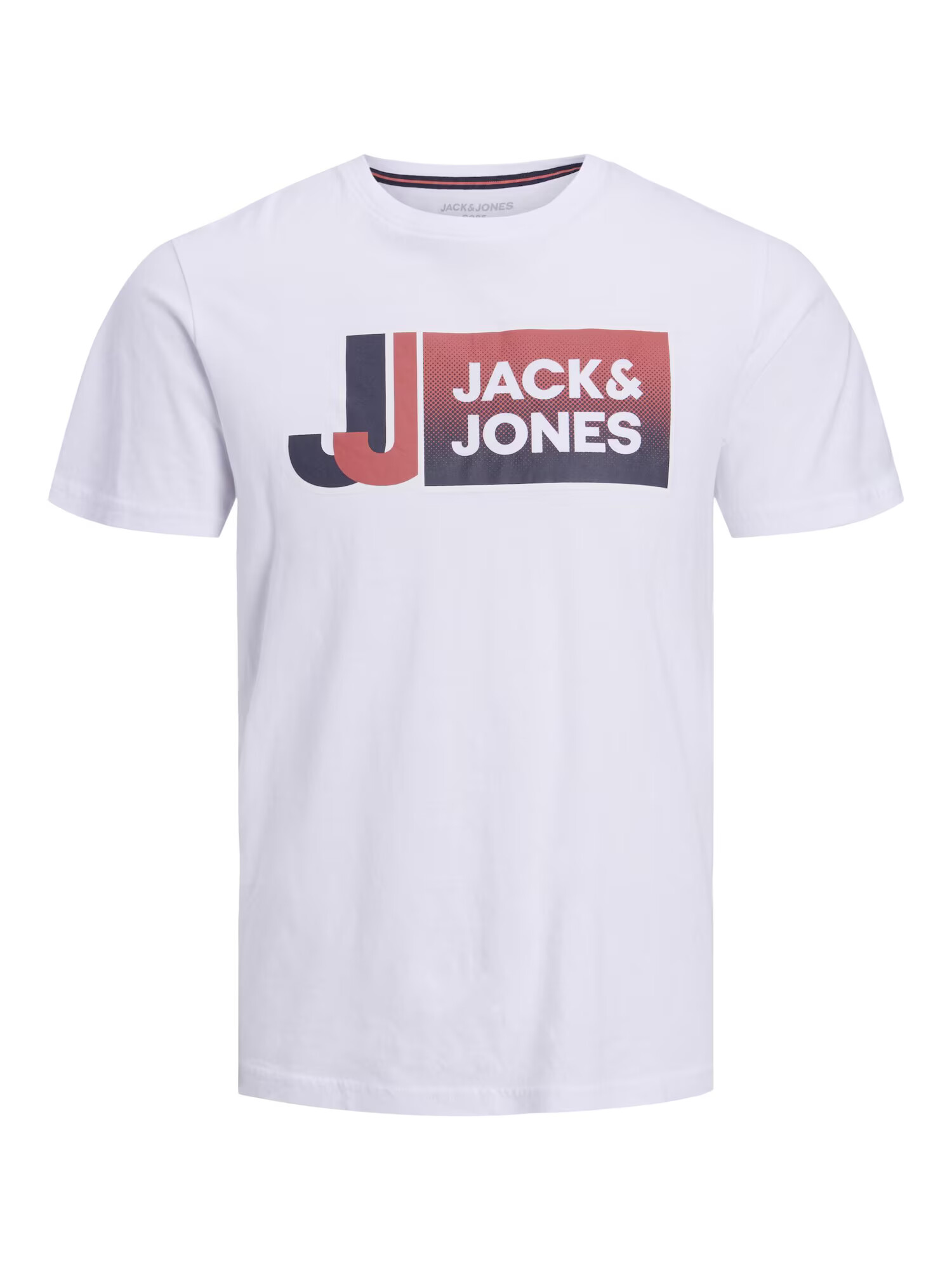 JACK & JONES Tricou 'LOGAN' bleumarin / roșu / alb - Pled.ro