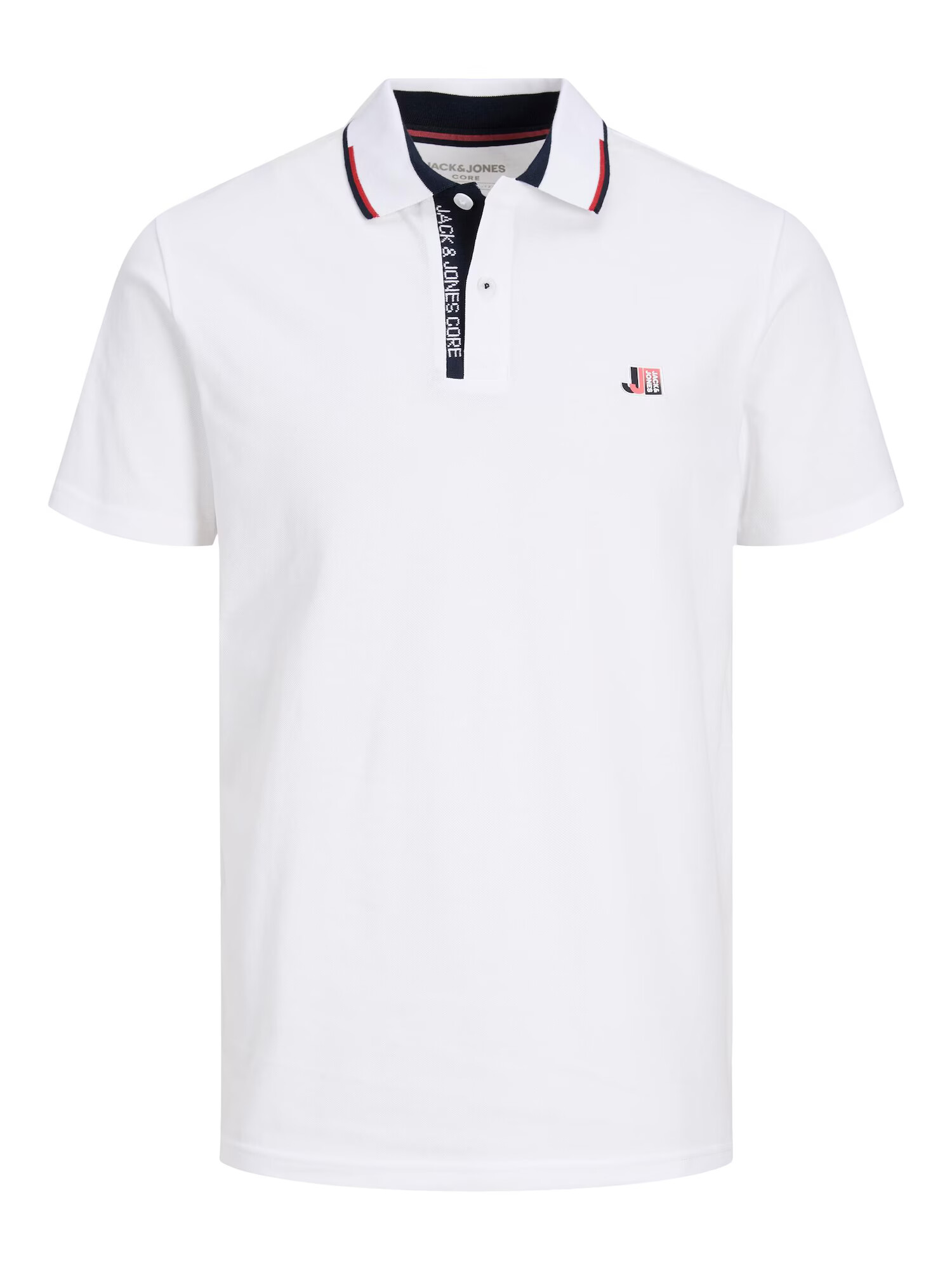 JACK & JONES Tricou 'Logan' roz / roșu / negru / alb - Pled.ro