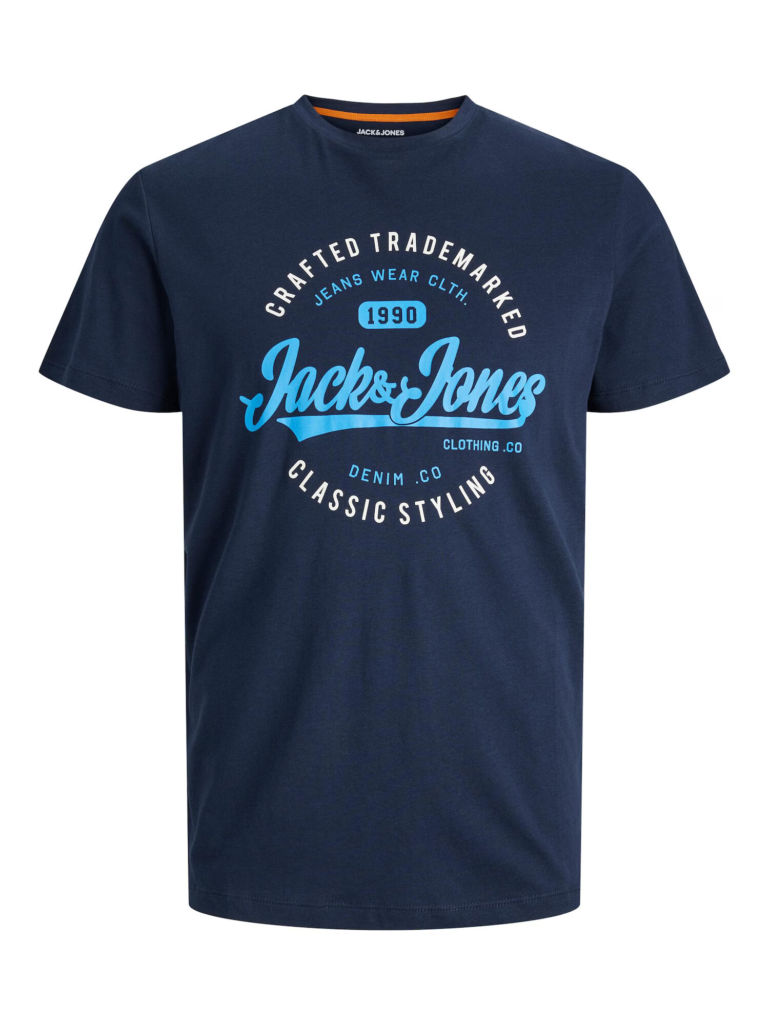 JACK & JONES Tricou 'MIKK' albastru marin / verde / negru / alb - Pled.ro