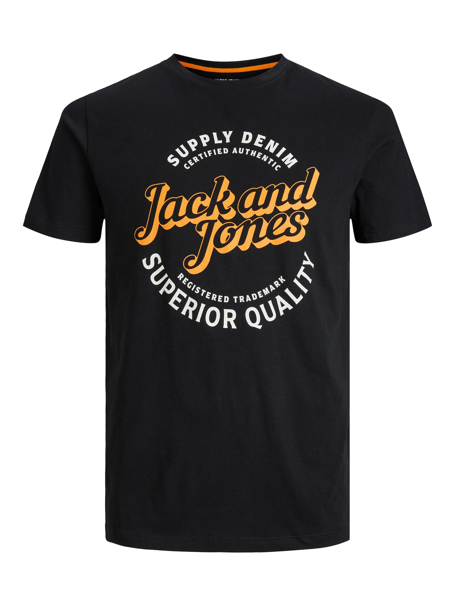 JACK & JONES Tricou 'MIKK' bleumarin / galben curry / negru / alb - Pled.ro