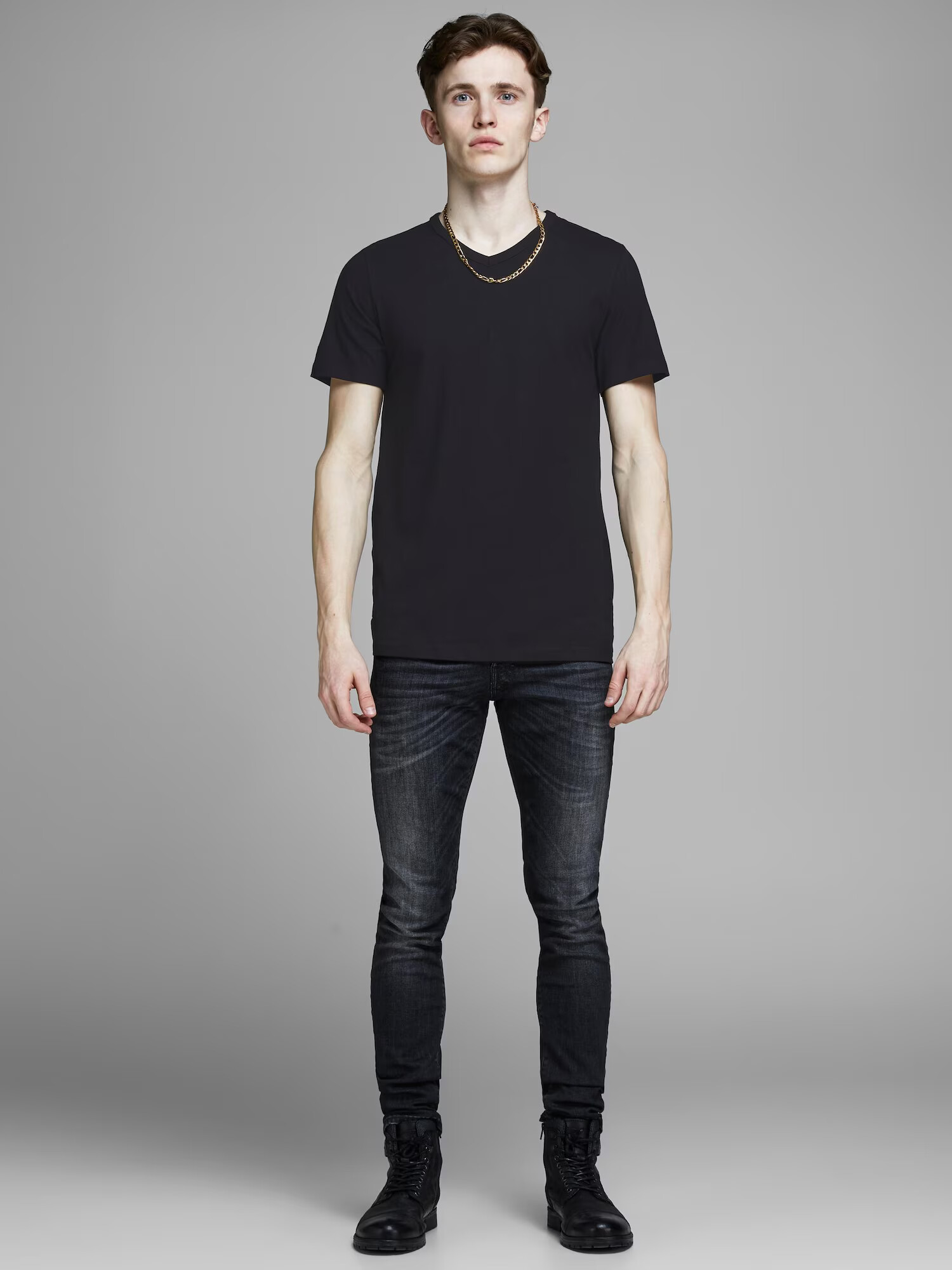 JACK & JONES Tricou negru - Pled.ro