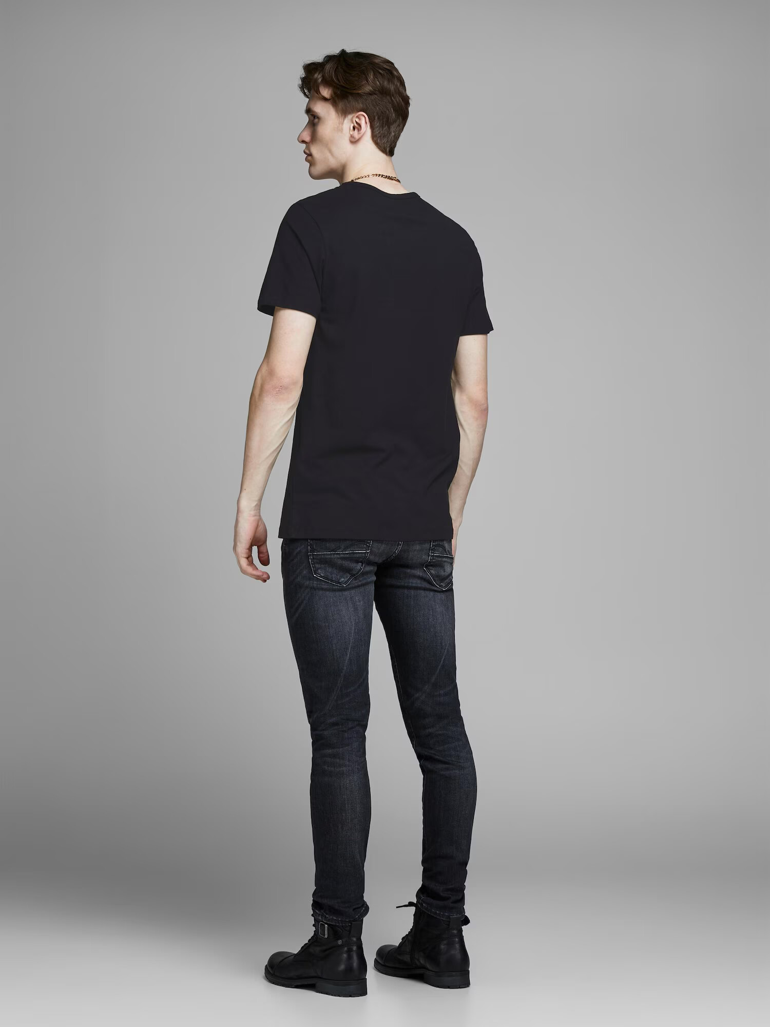 JACK & JONES Tricou negru - Pled.ro