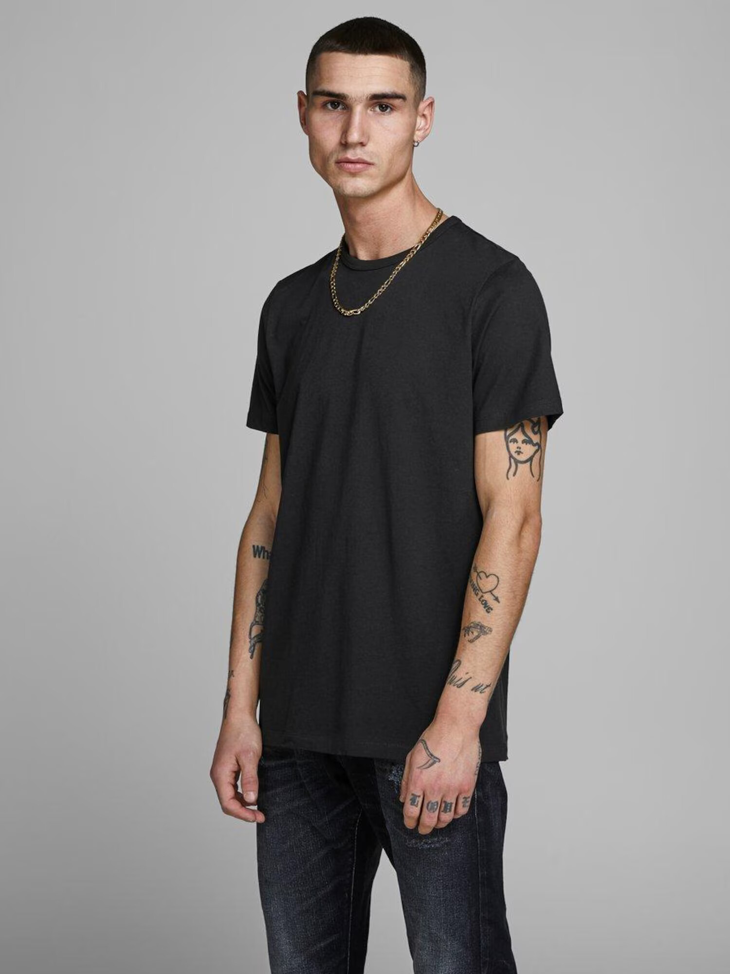 JACK & JONES Tricou negru - Pled.ro