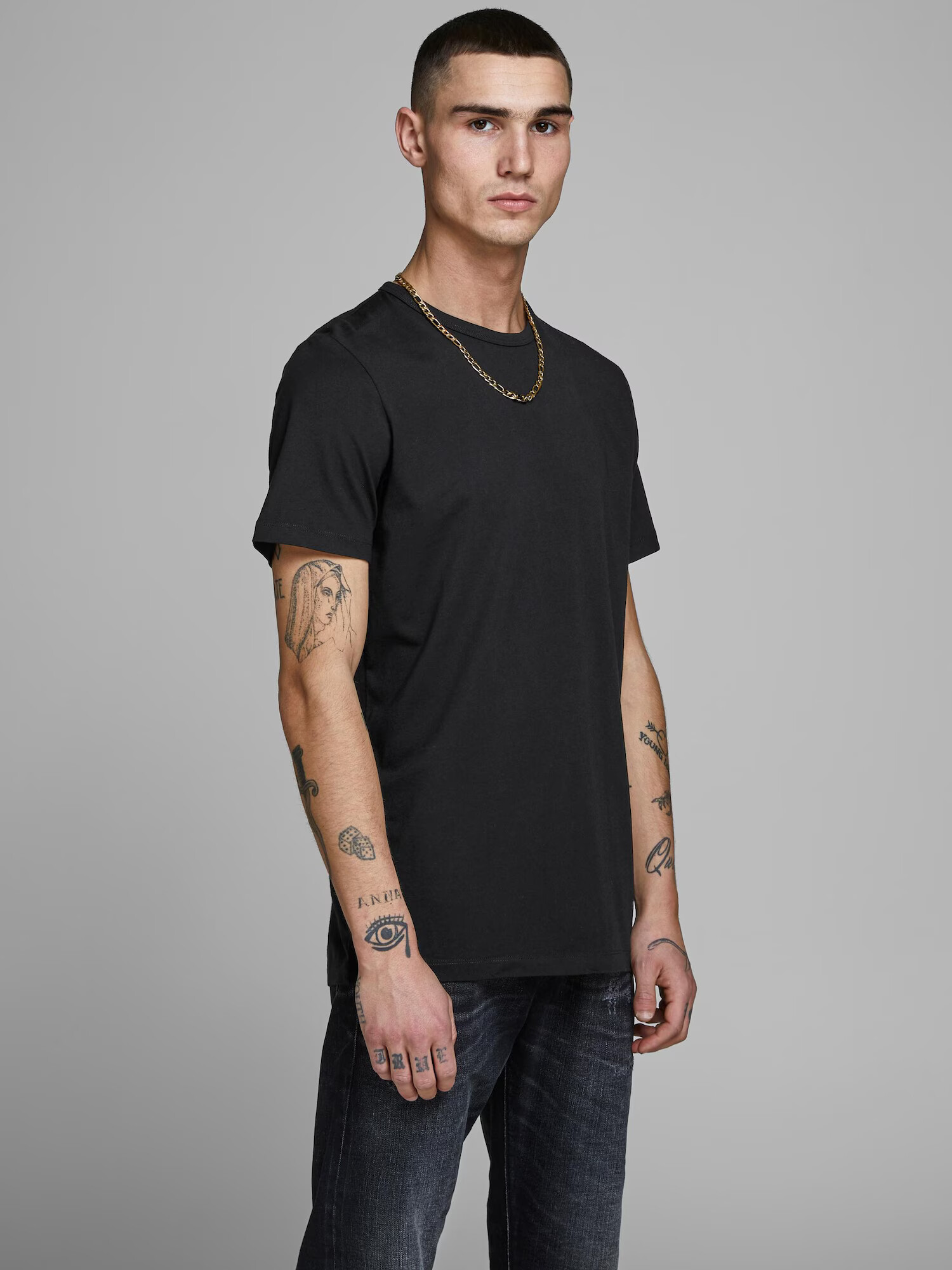 JACK & JONES Tricou negru - Pled.ro