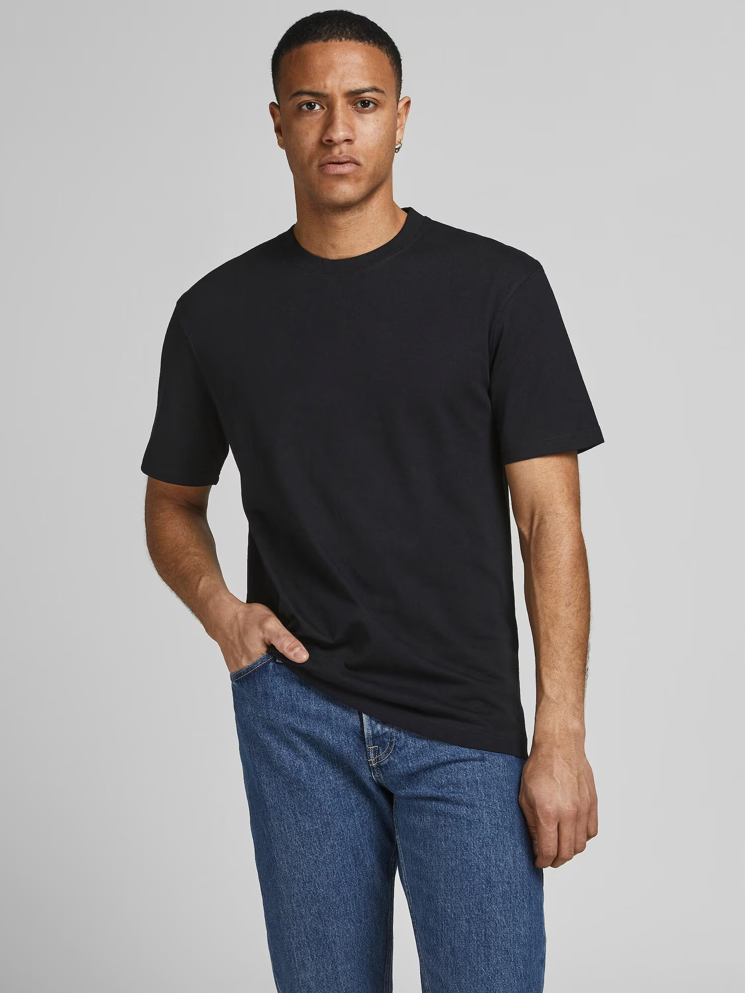 JACK & JONES Tricou negru - Pled.ro