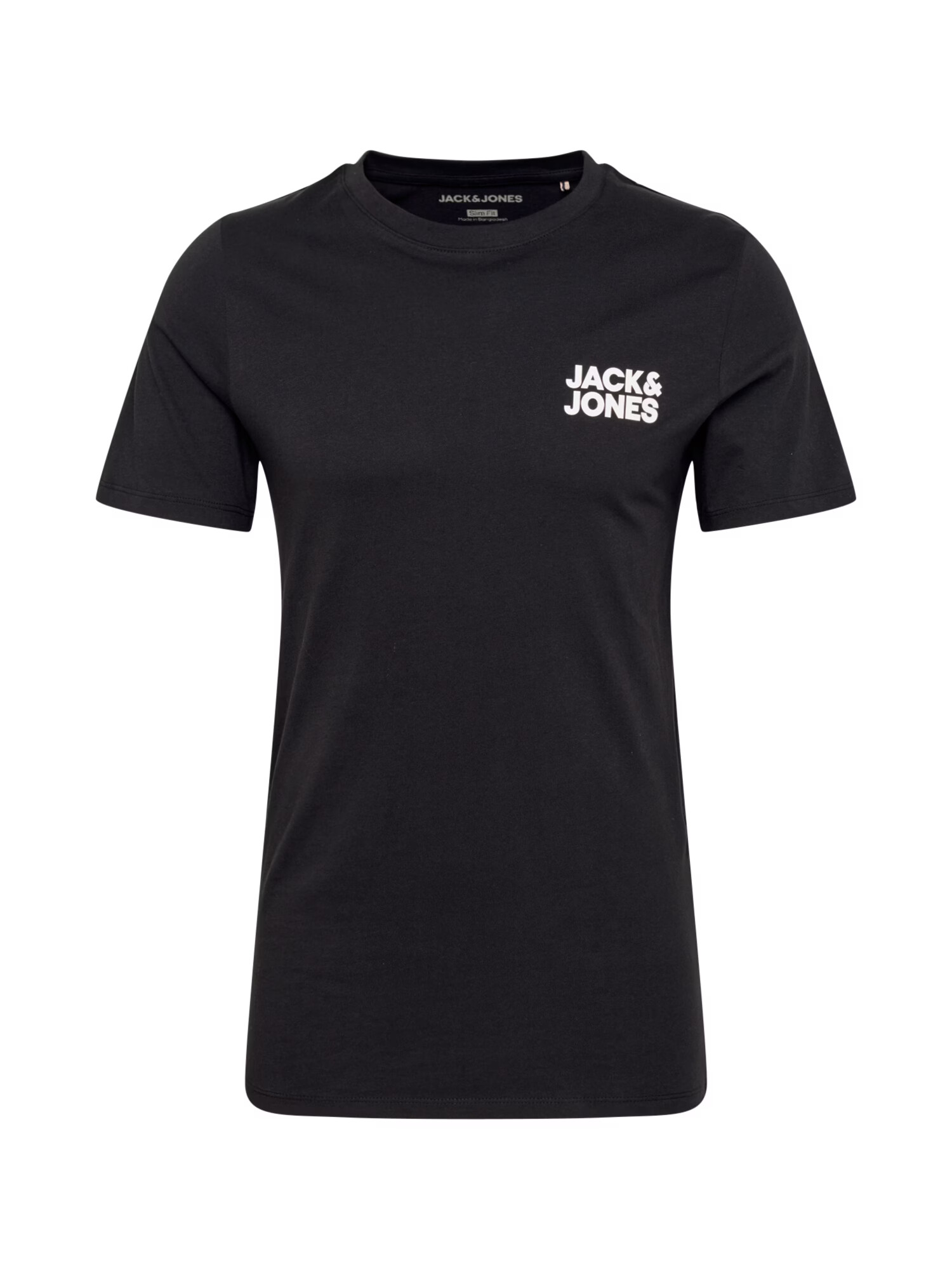 JACK & JONES Tricou negru / alb - Pled.ro