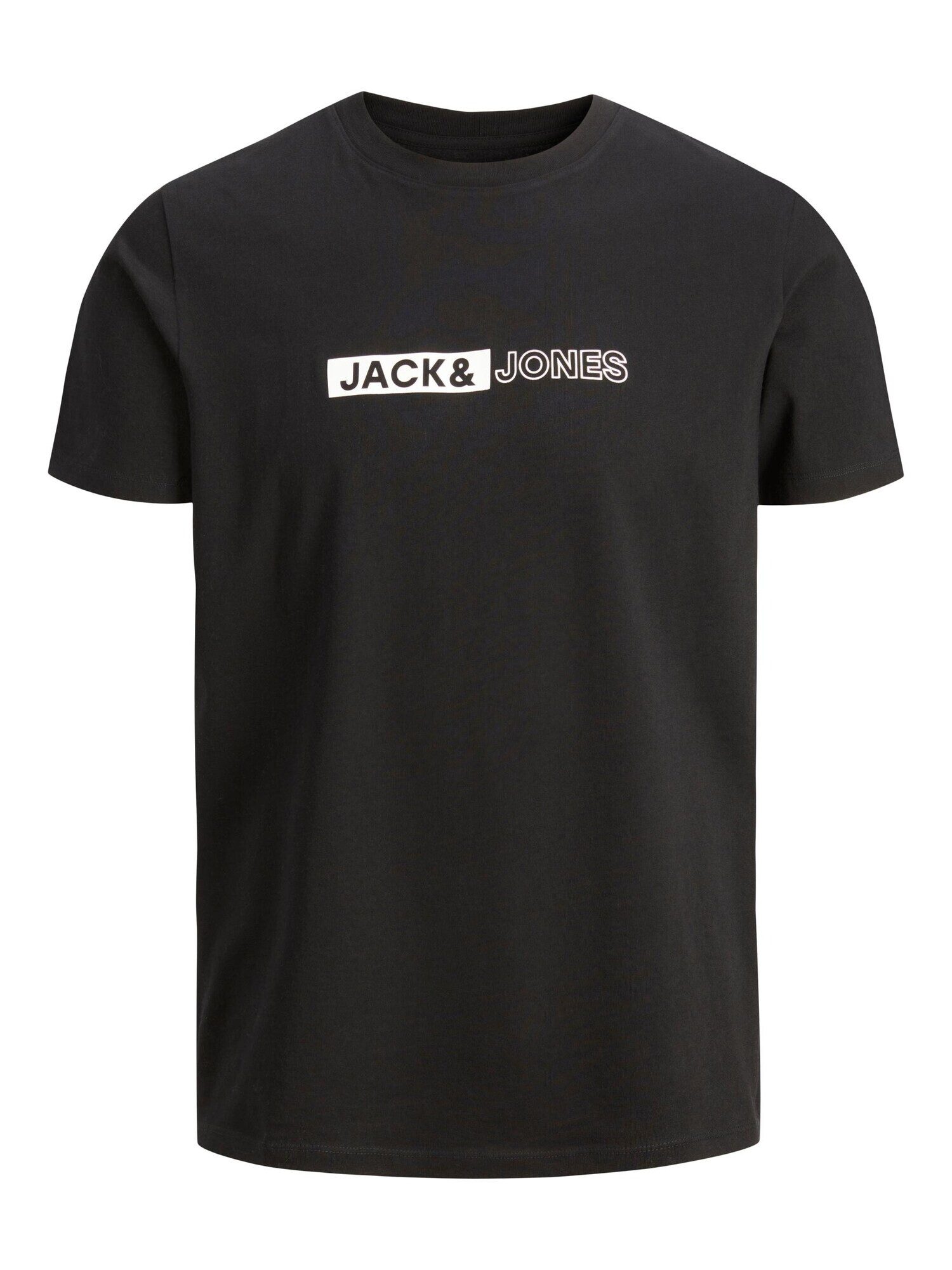 JACK & JONES Tricou 'NEO' bleumarin / negru / alb murdar - Pled.ro