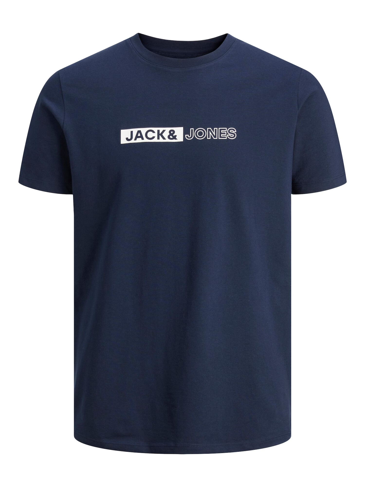 JACK & JONES Tricou 'NEO' bleumarin / negru / alb murdar - Pled.ro