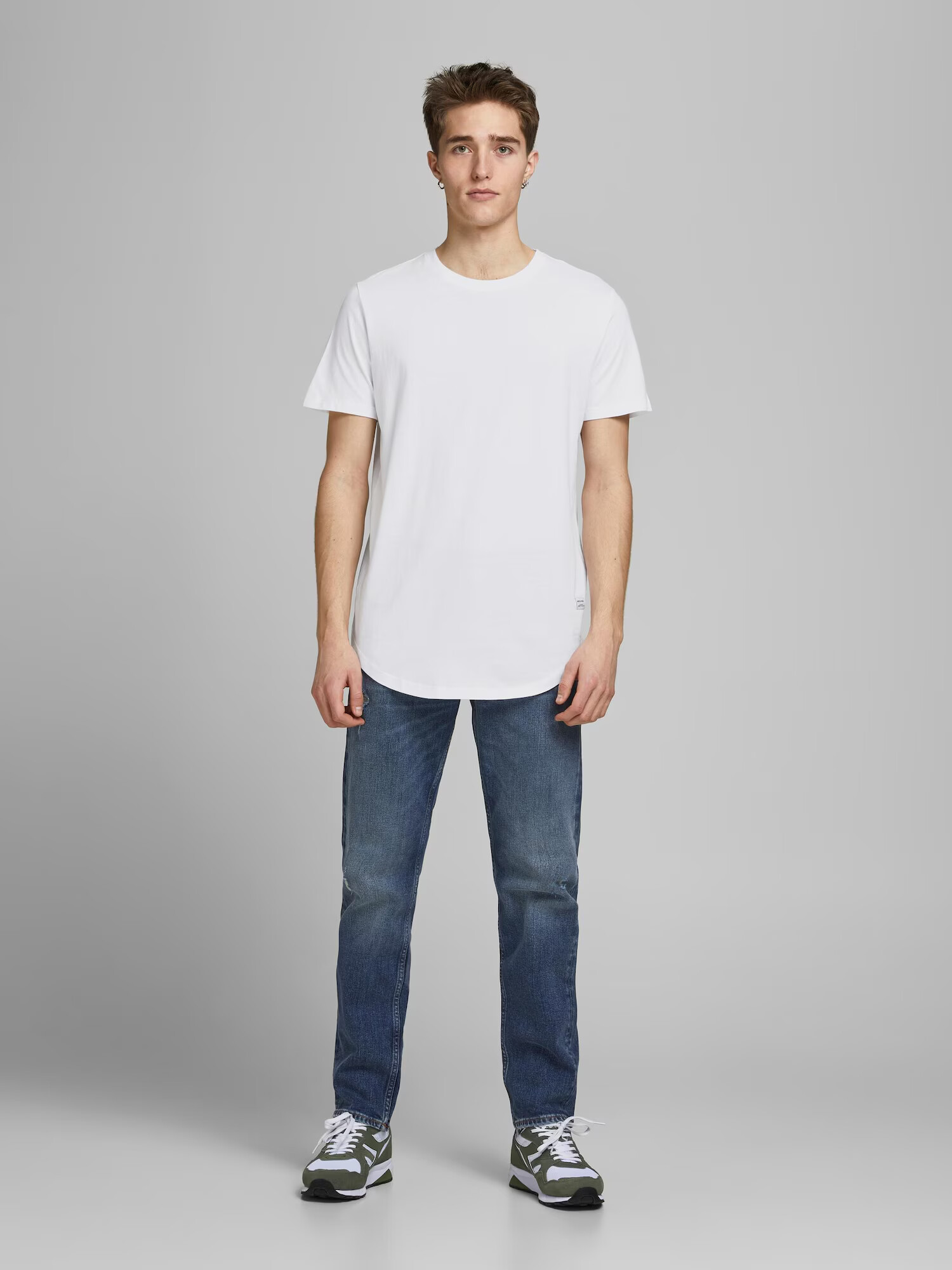 JACK & JONES Tricou 'Noa' alb - Pled.ro