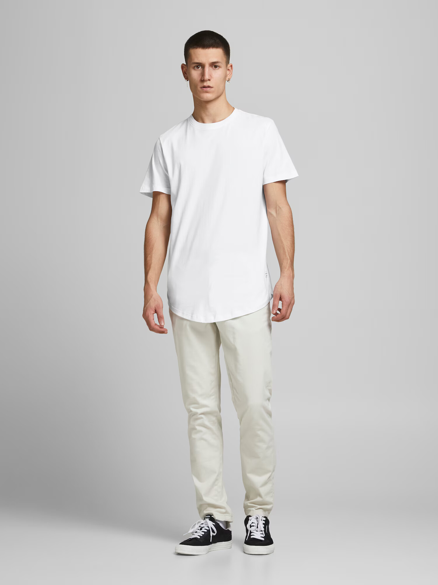 JACK & JONES Tricou 'Noa' alb - Pled.ro