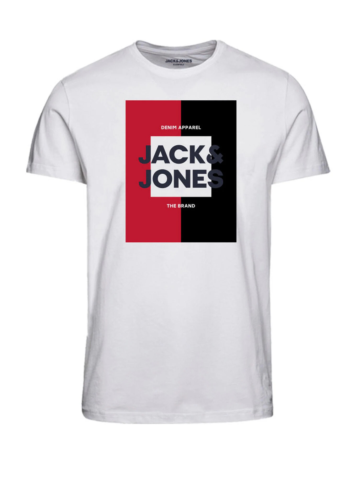 JACK & JONES Tricou 'OSCAR' bleumarin / roșu / negru / alb - Pled.ro