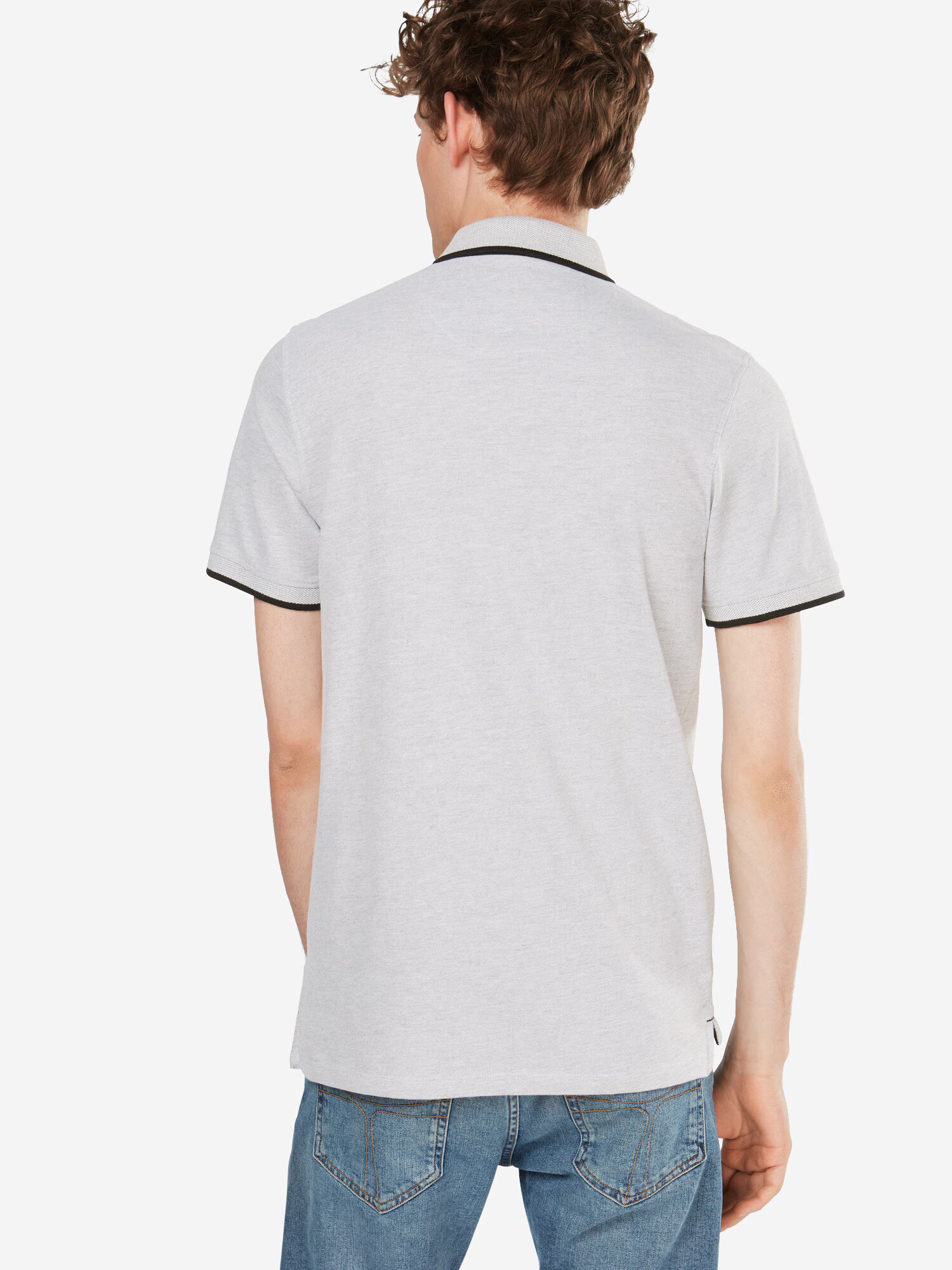 JACK & JONES Tricou 'Paulos' gri deschis / negru - Pled.ro