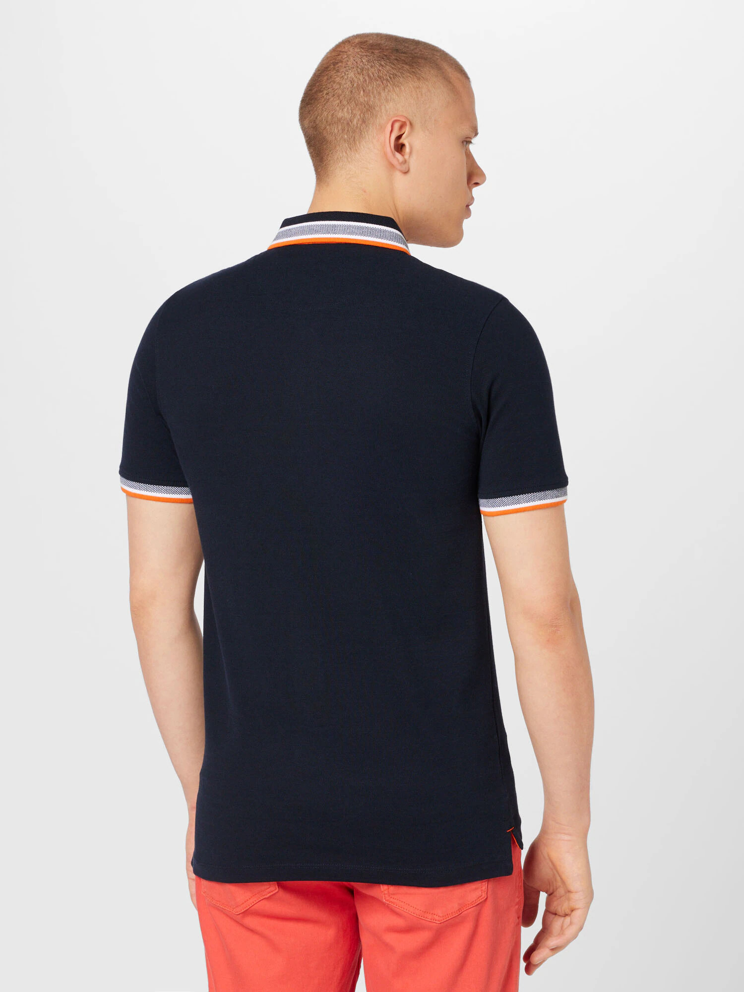 JACK & JONES Tricou 'Paulos' albastru noapte / portocaliu - Pled.ro