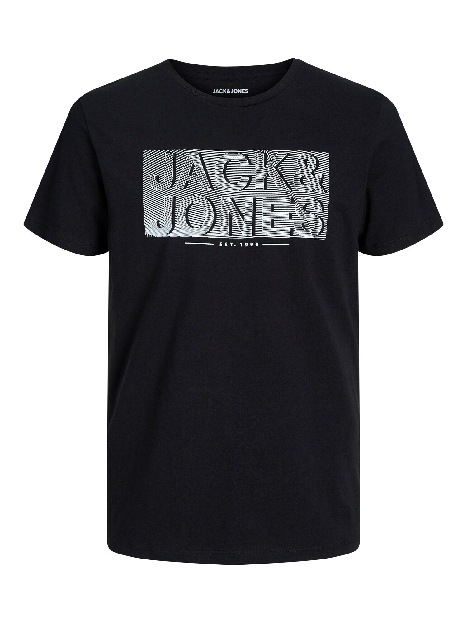 JACK & JONES Tricou 'PETER' bleumarin / negru / alb - Pled.ro