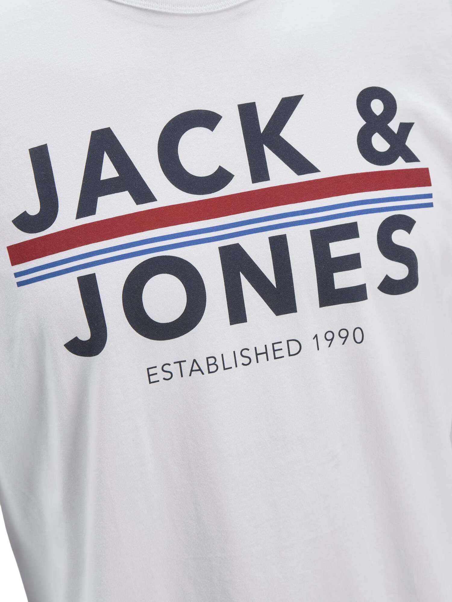 JACK & JONES Tricou 'Ron' albastru / albastru cobalt / roșu / alb - Pled.ro