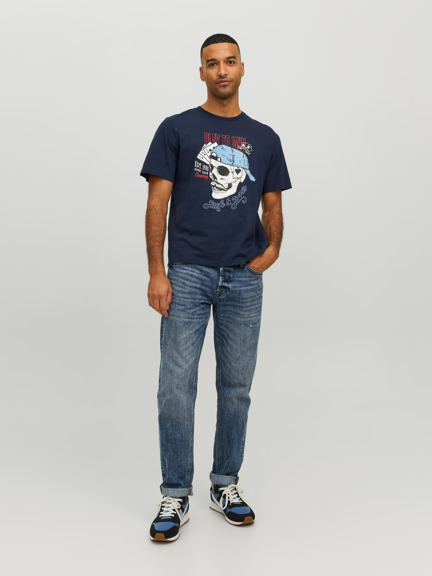 JACK & JONES Tricou 'Roxbury' bleumarin / mai multe culori - Pled.ro