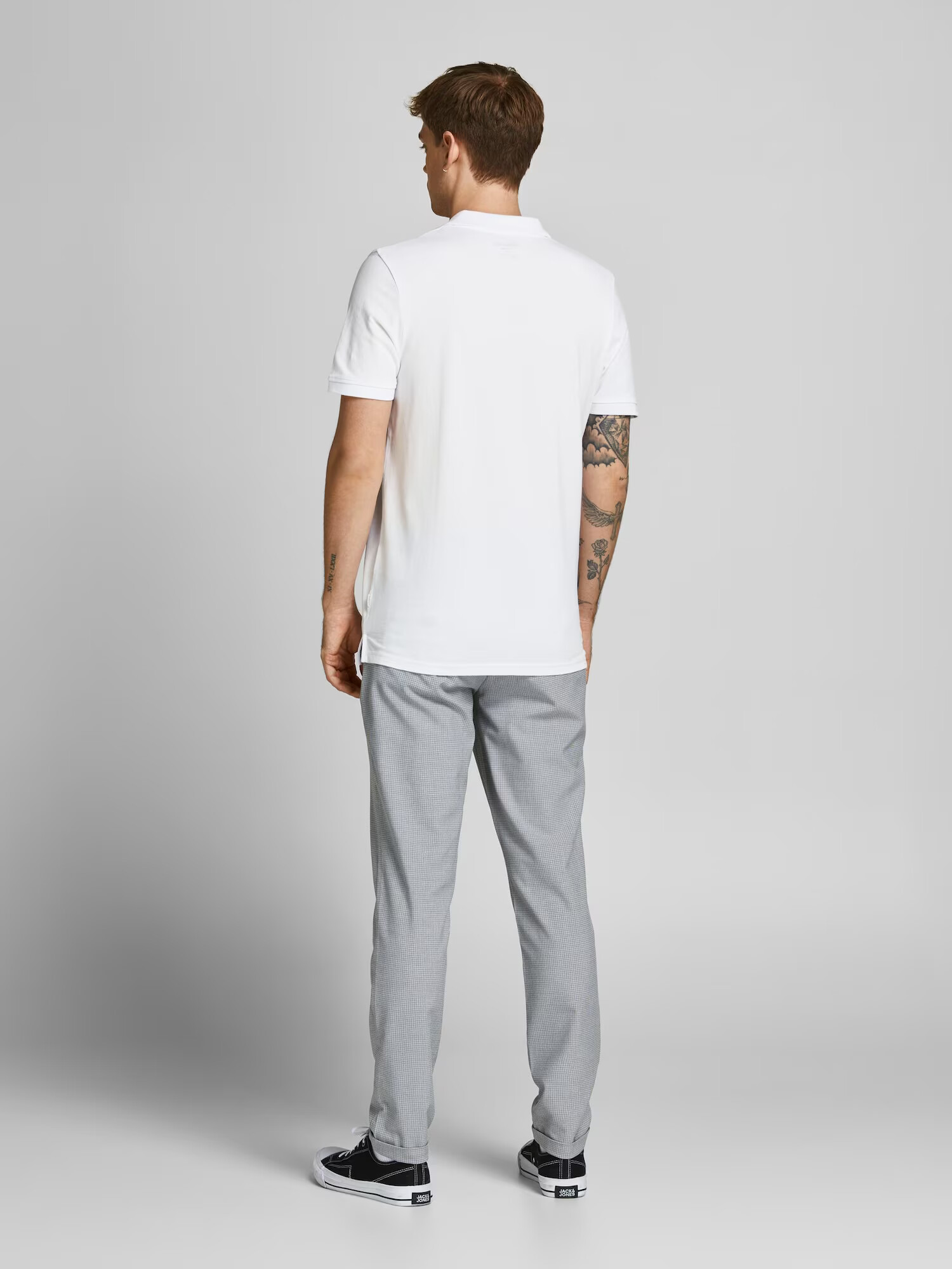 JACK & JONES Tricou 'Shark' bleumarin / alb - Pled.ro