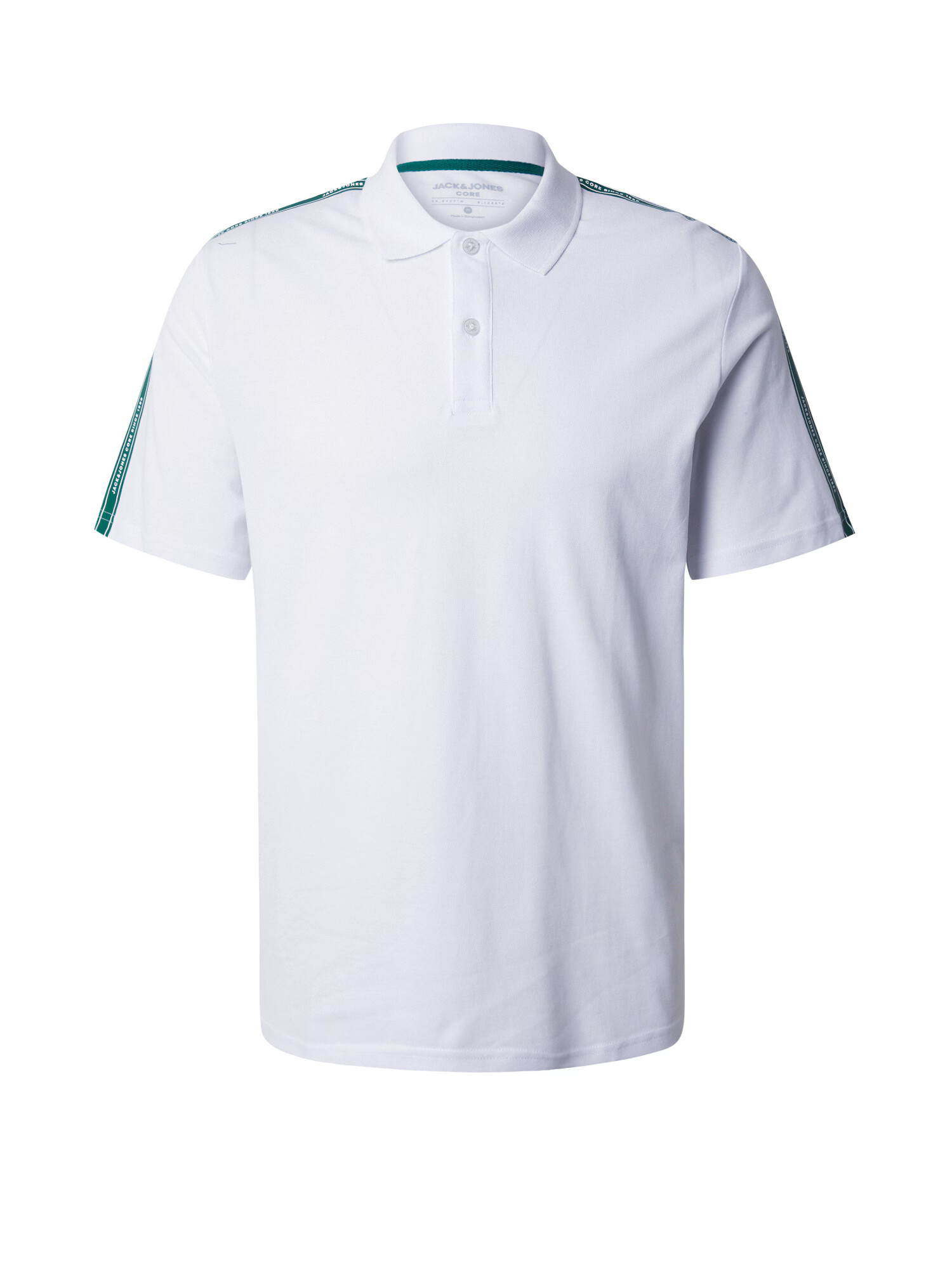 JACK & JONES Tricou 'SPIRIT' verde smarald / alb - Pled.ro