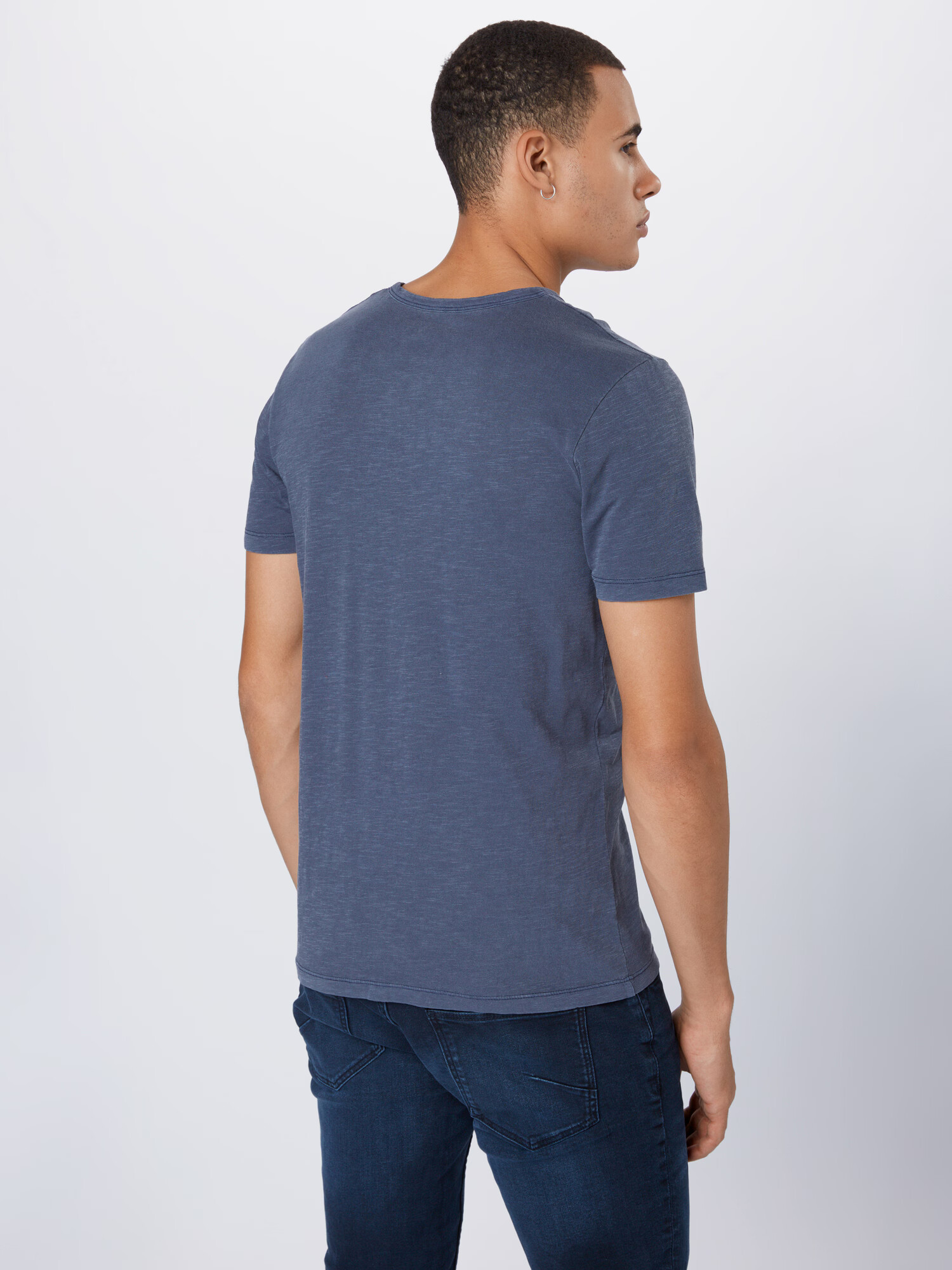 JACK & JONES Tricou 'SPLIT' albastru - Pled.ro