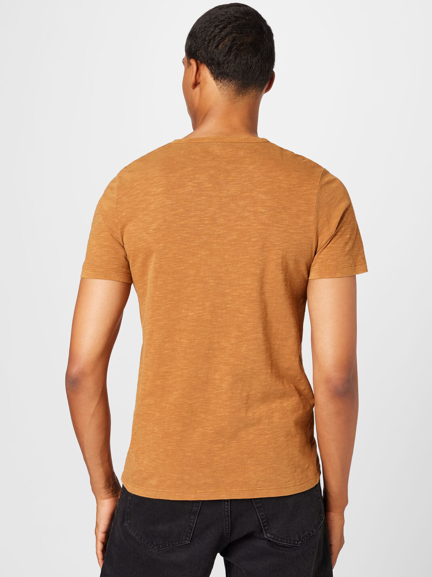 JACK & JONES Tricou 'SPLIT' maro caramel - Pled.ro