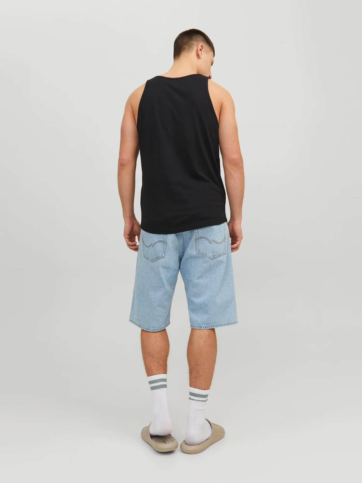 JACK & JONES Tricou 'Tulum' bej / negru - Pled.ro