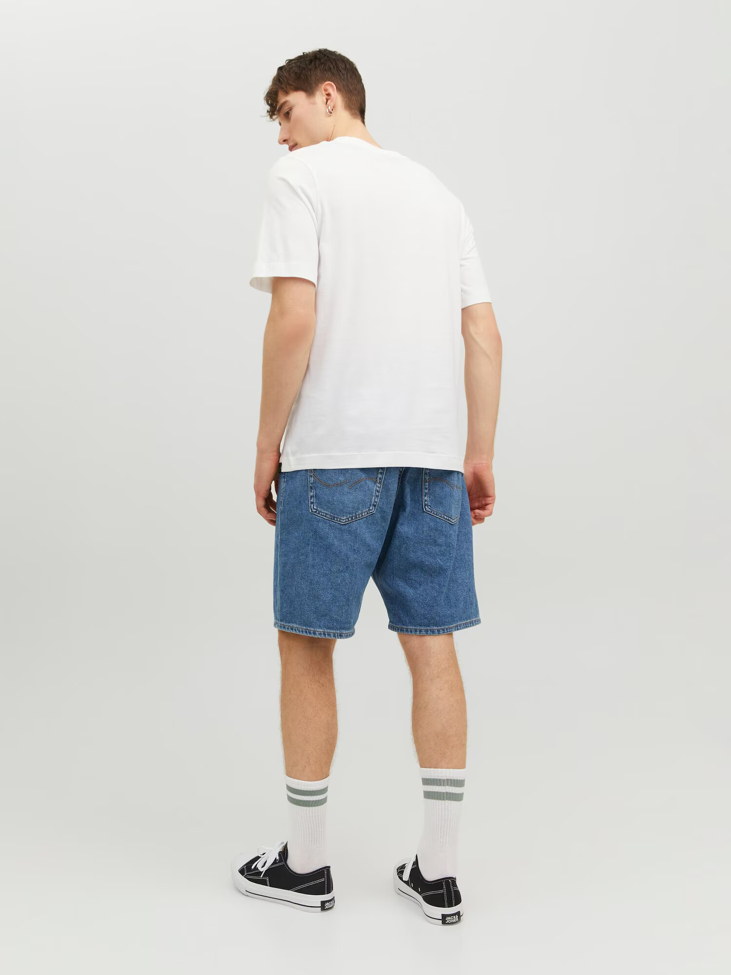 JACK & JONES Tricou 'TULUM LANDSCAPE' albastru aqua / verde / portocaliu piersică / alb - Pled.ro