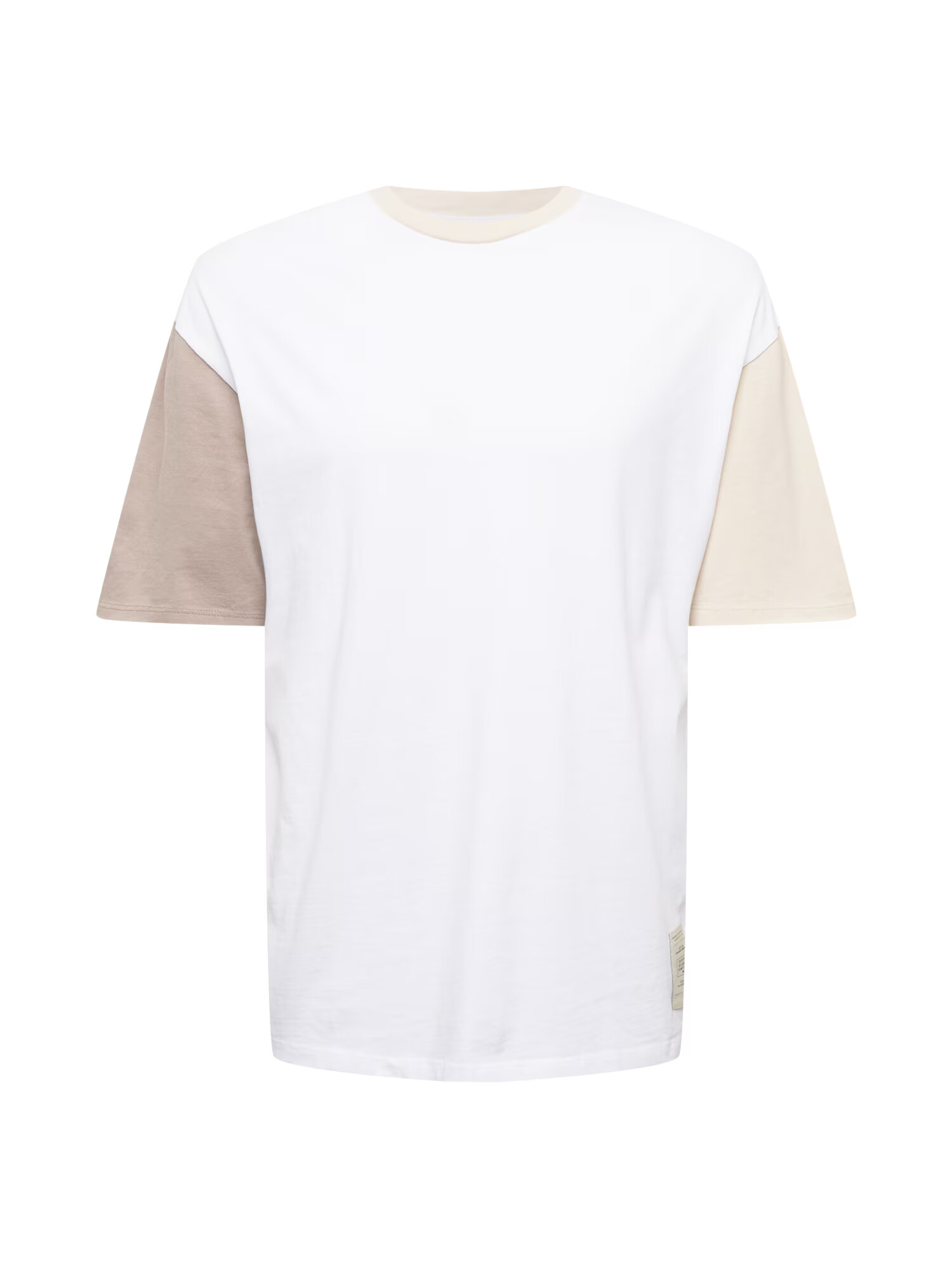 JACK & JONES Tricou 'UNFOLD' bej deschis / bej închis / alb - Pled.ro