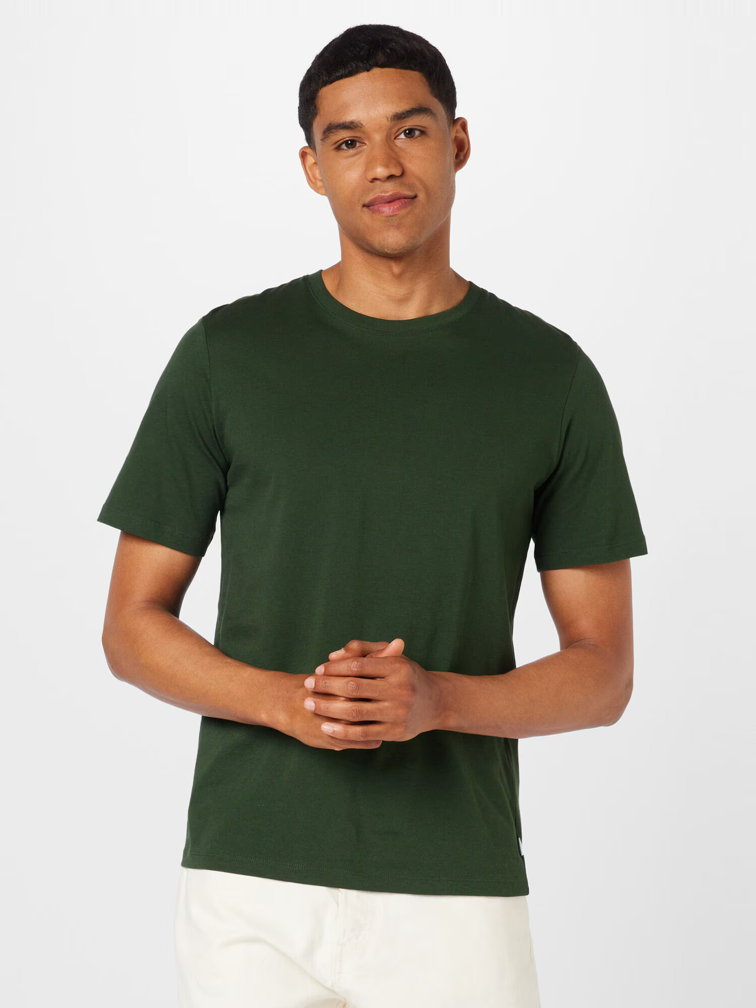 JACK & JONES Tricou verde închis - Pled.ro