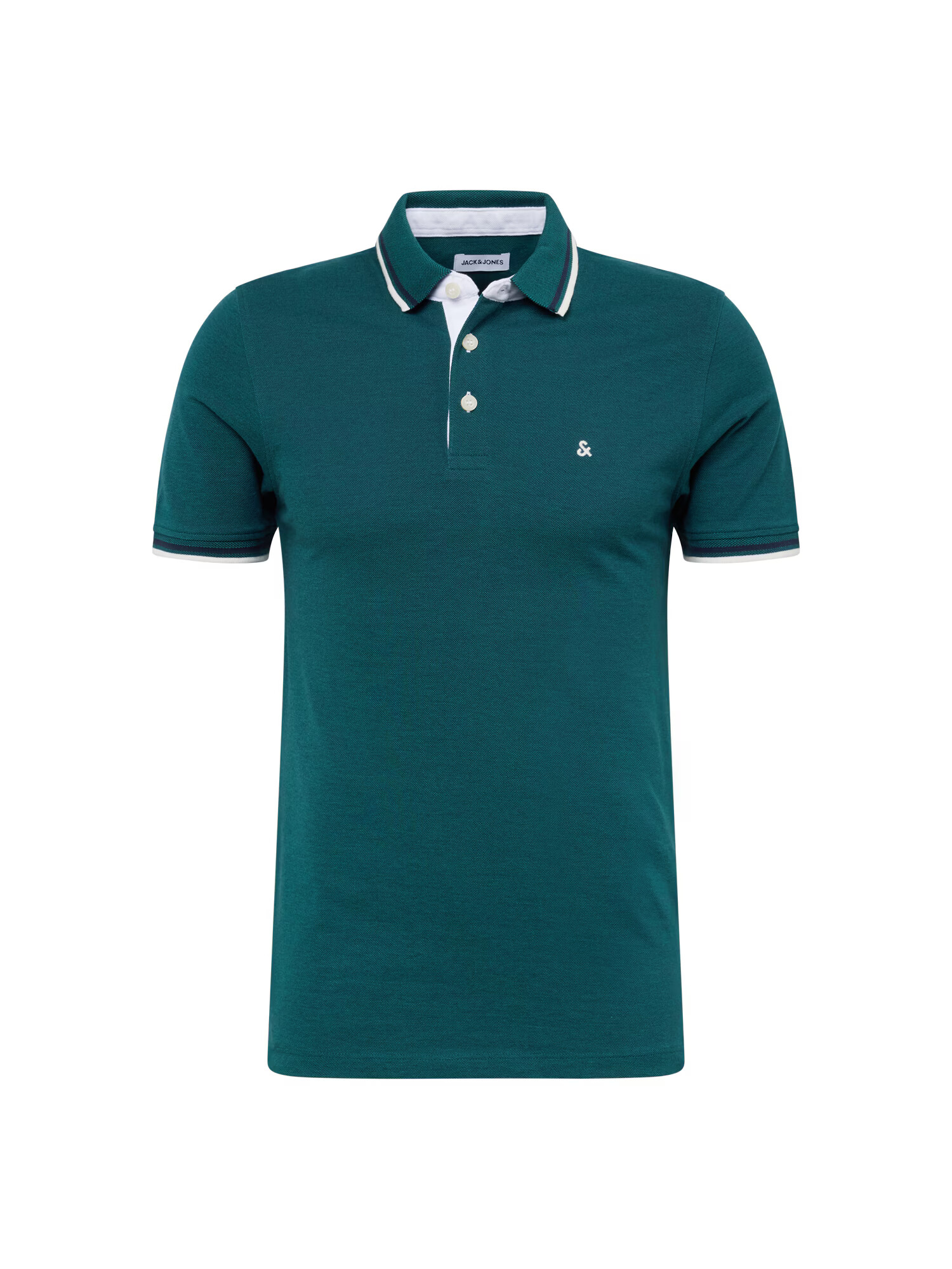 JACK & JONES Tricou verde / alb - Pled.ro