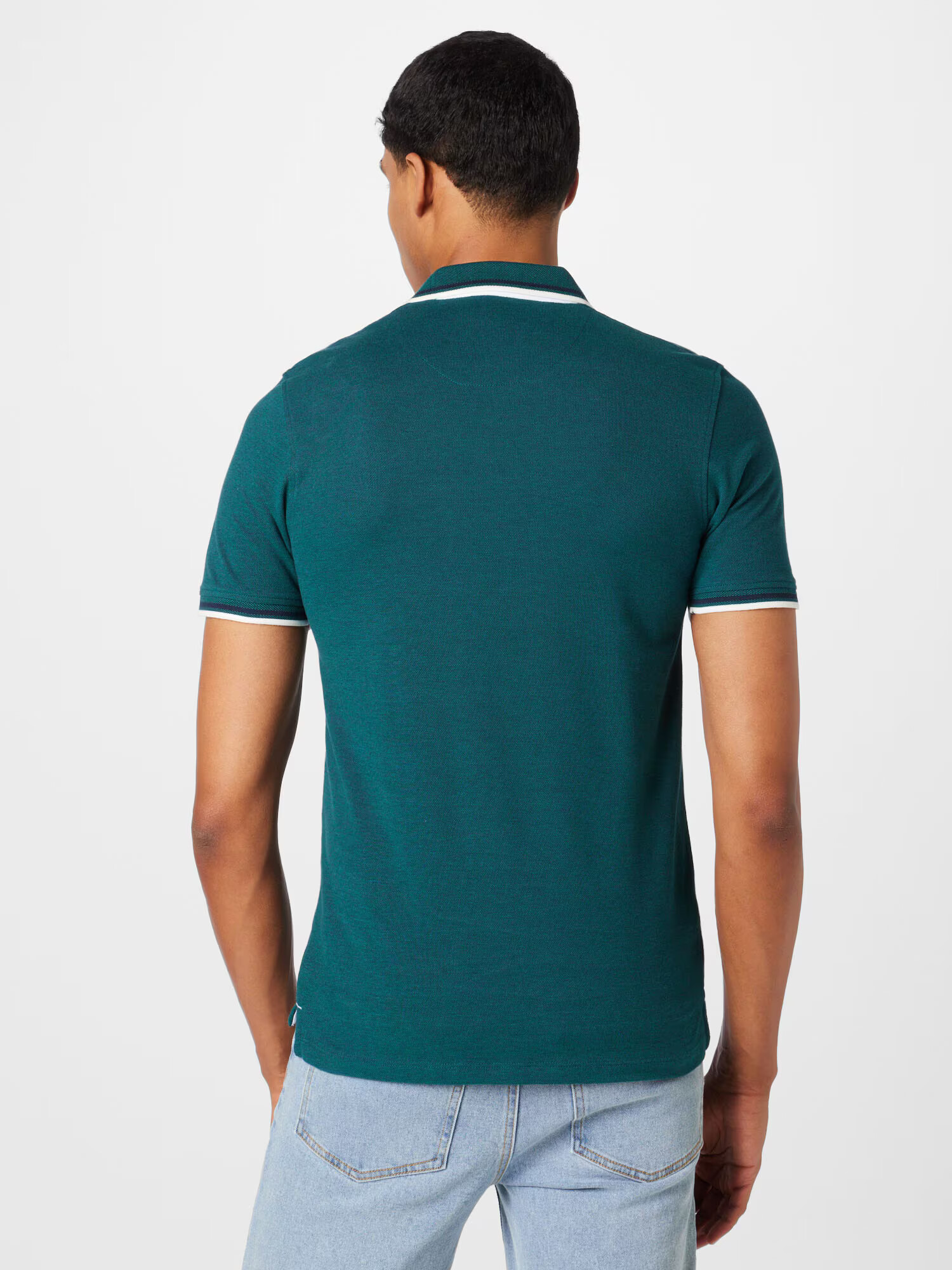 JACK & JONES Tricou verde / alb - Pled.ro