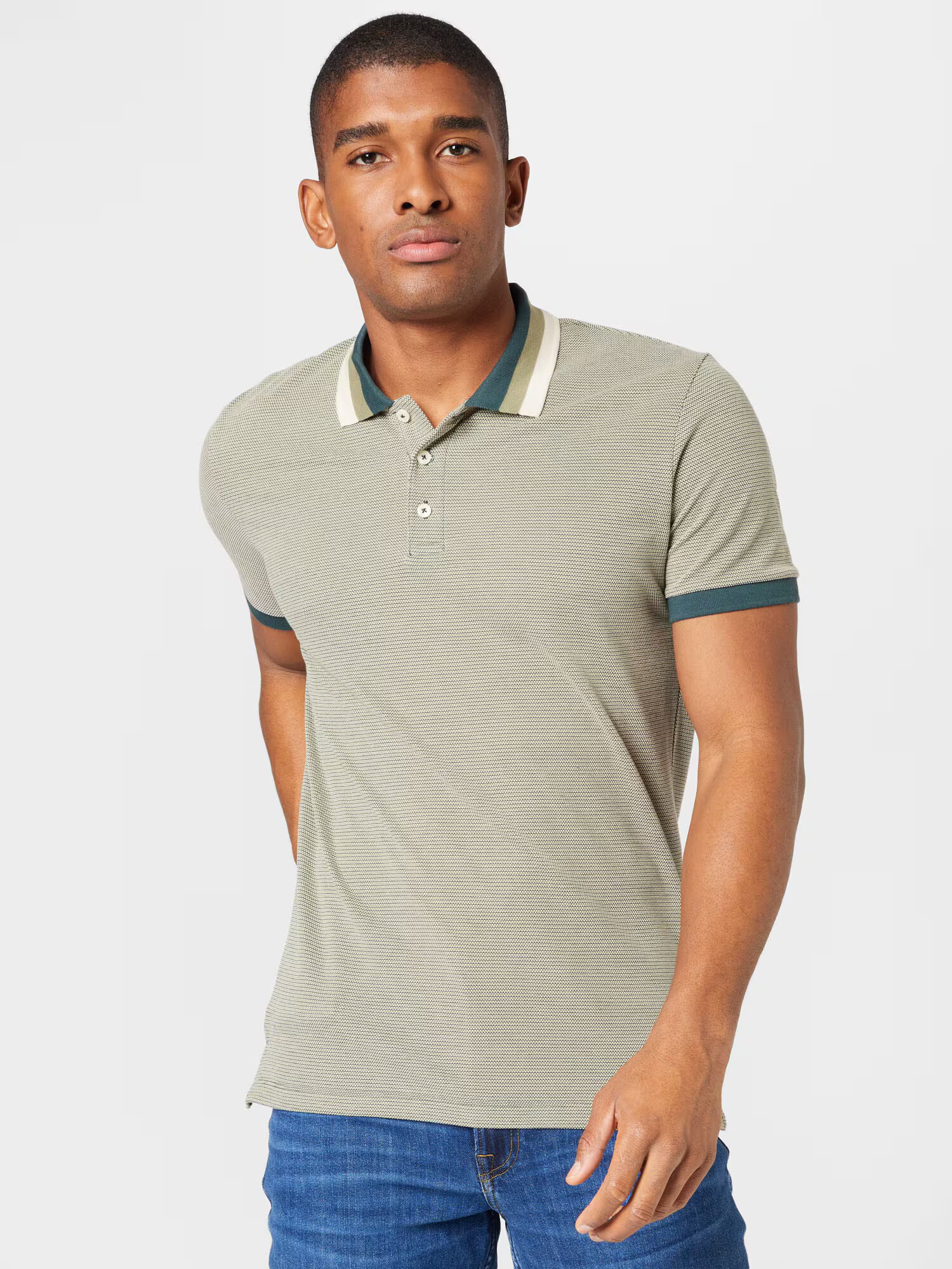 JACK & JONES Tricou verde măr / verde pin / alb - Pled.ro