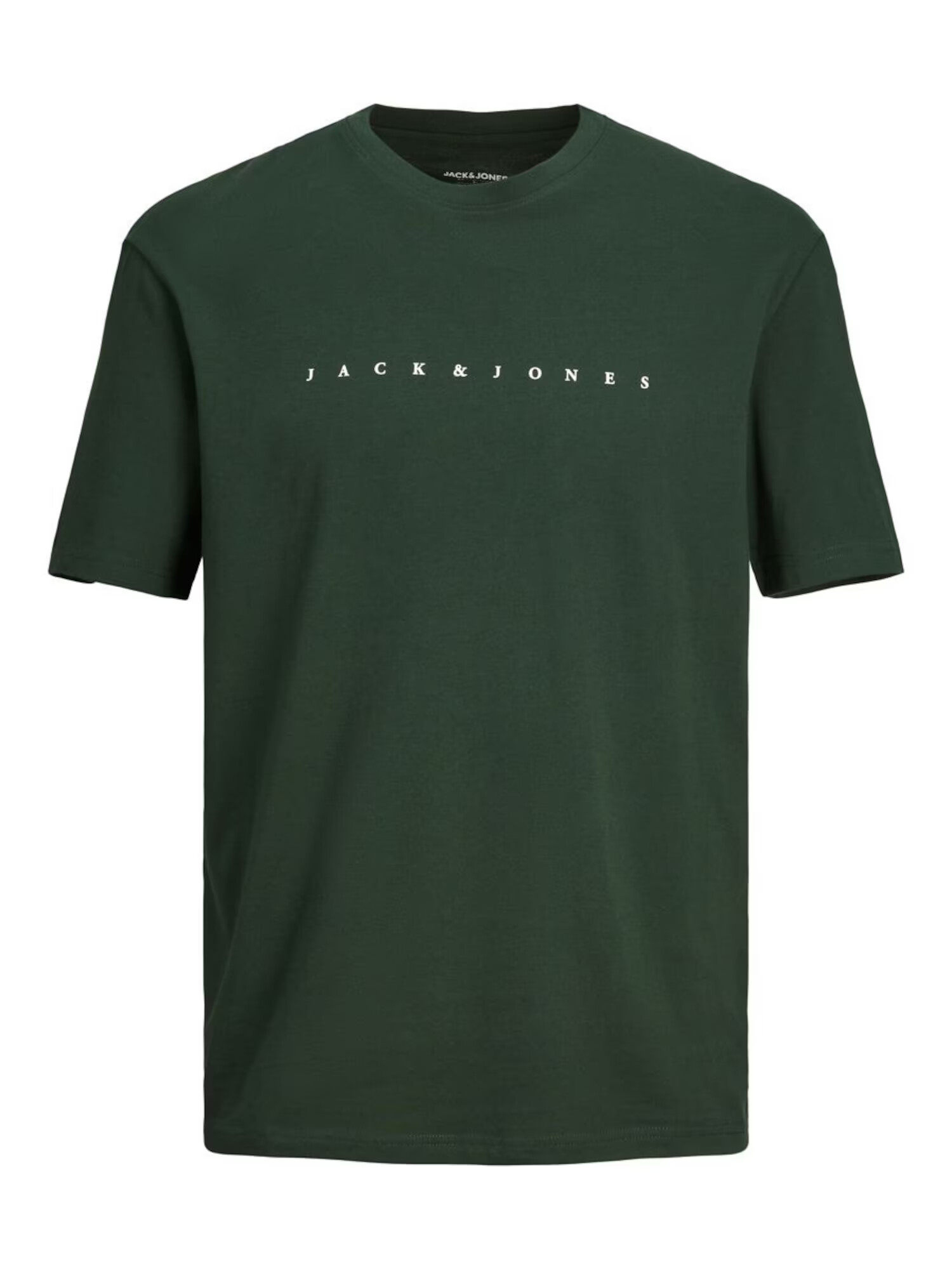 JACK & JONES Tricou verde pin / alb - Pled.ro