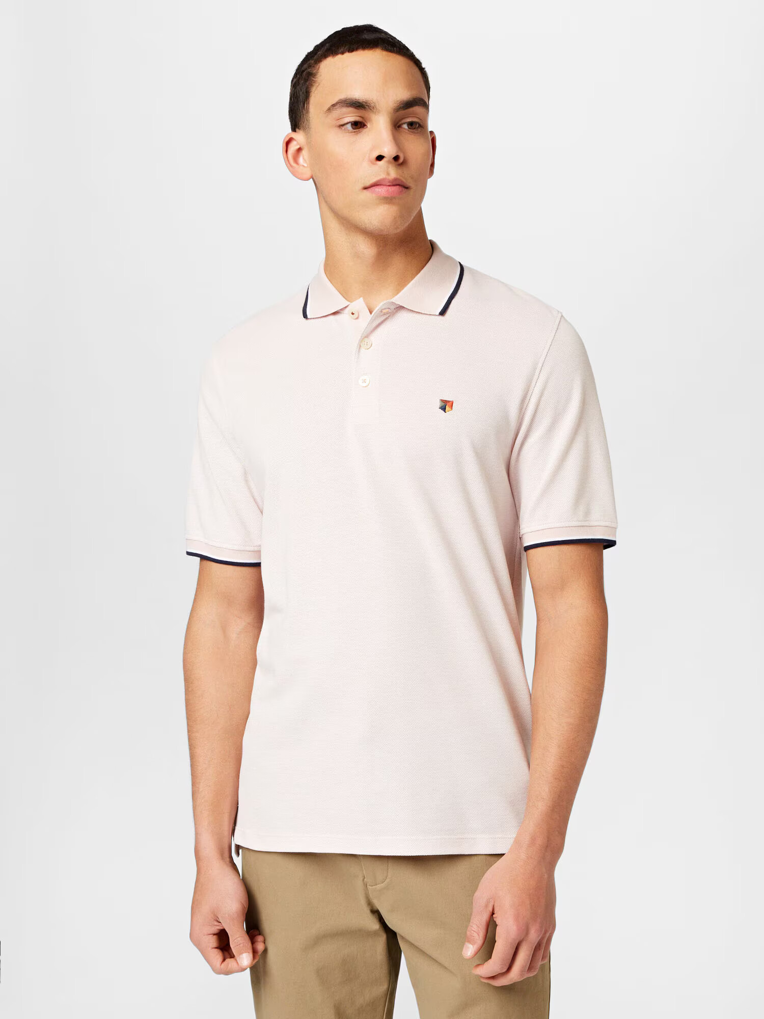 JACK & JONES Tricou 'WIN' albastru noapte / mov pastel / alb - Pled.ro