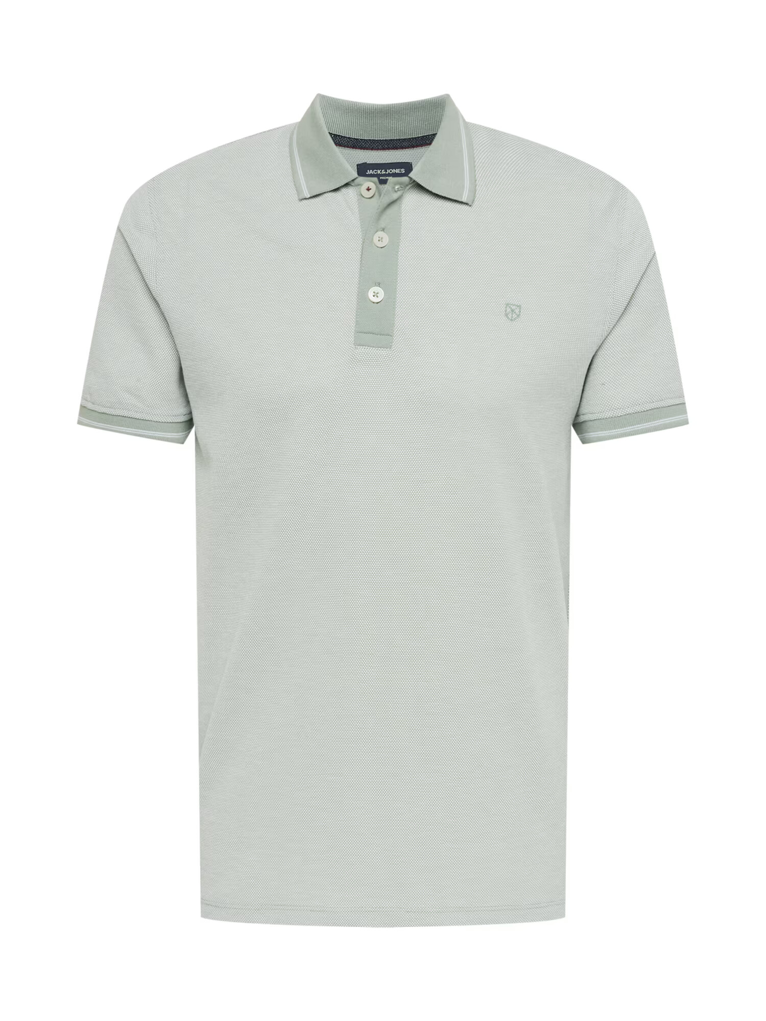 JACK & JONES Tricou 'Win' verde pastel / alb - Pled.ro