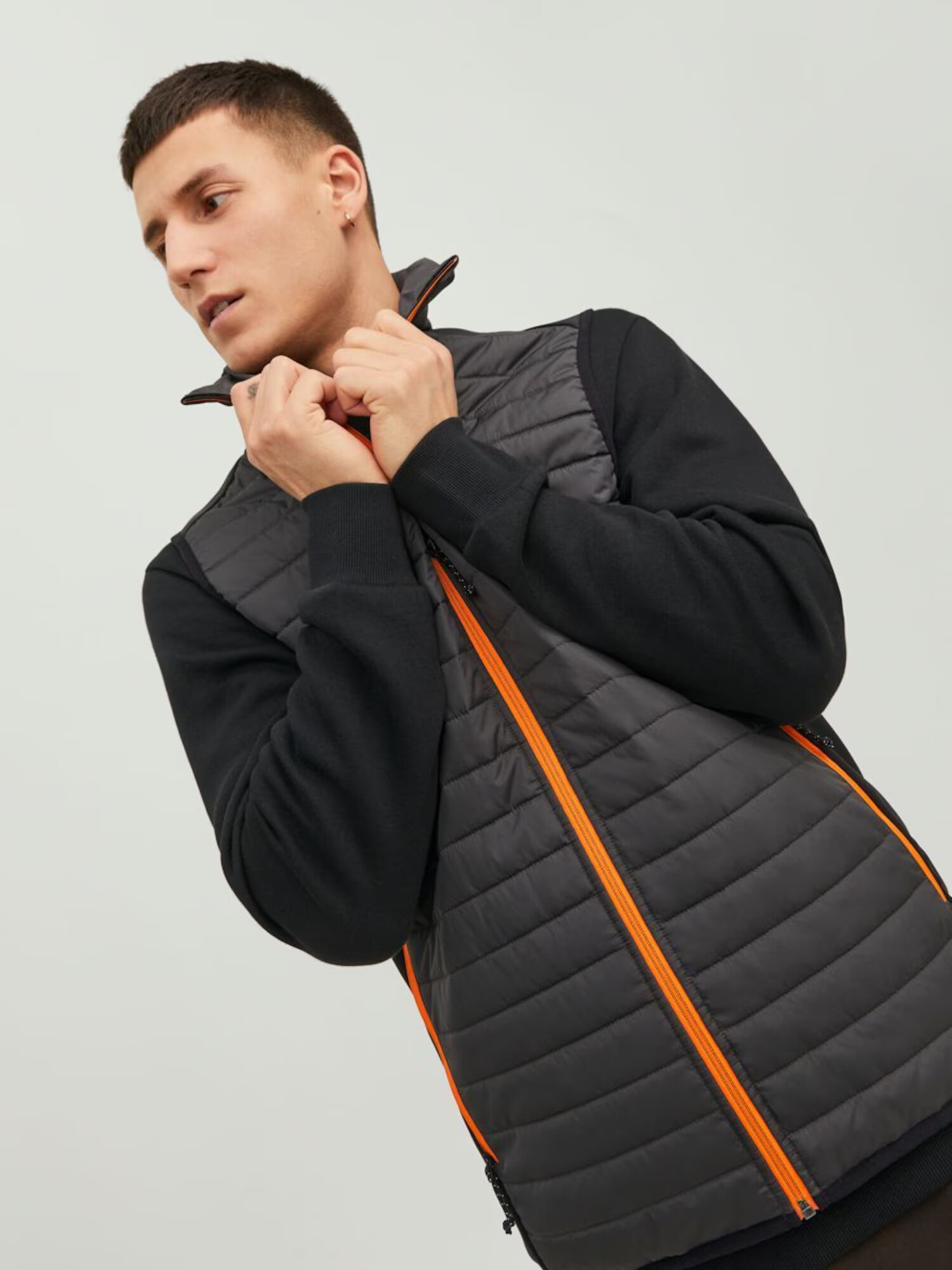 JACK & JONES Vestă portocaliu / negru - Pled.ro