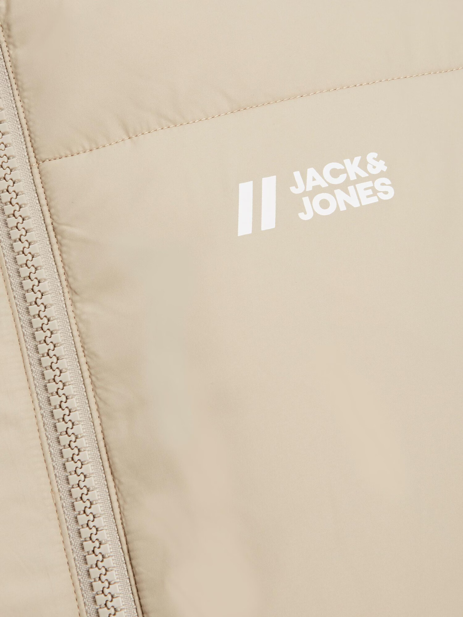 JACK & JONES Vestă 'MAX' bej / alb - Pled.ro