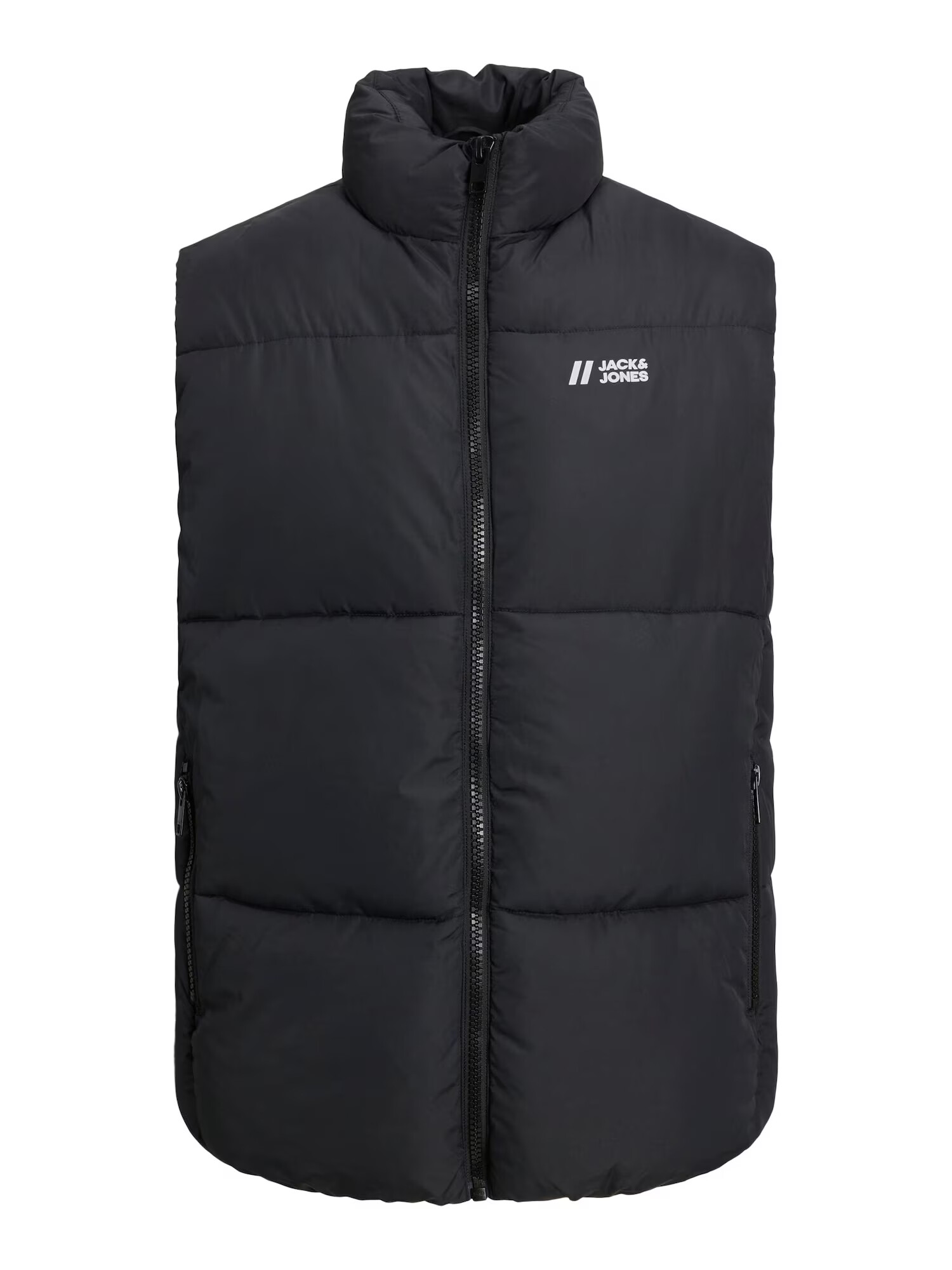 JACK & JONES Vestă 'MAX' negru / alb - Pled.ro