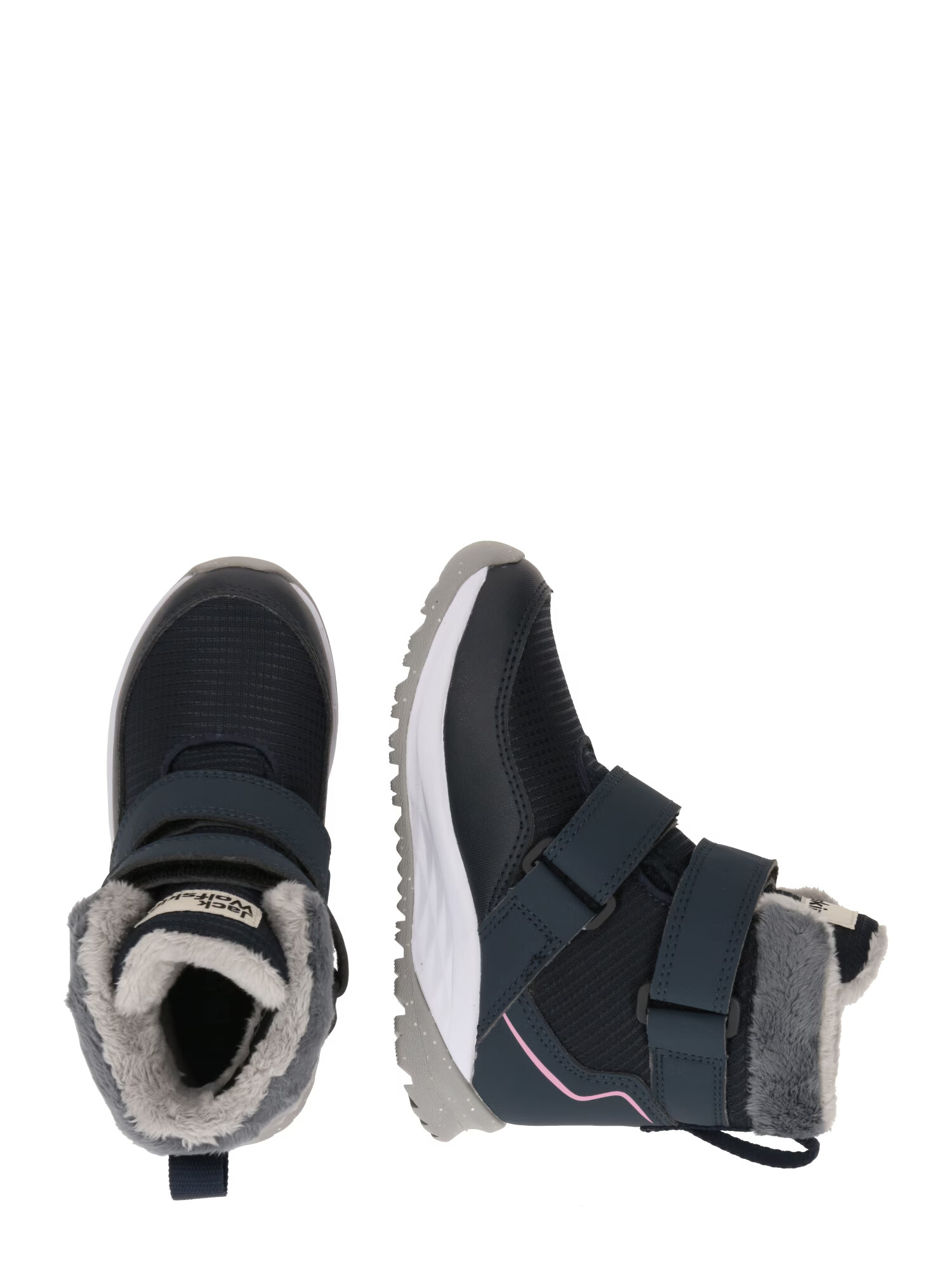 JACK WOLFSKIN Botine 'Polar Wolf' bleumarin / gri / roz / alb - Pled.ro