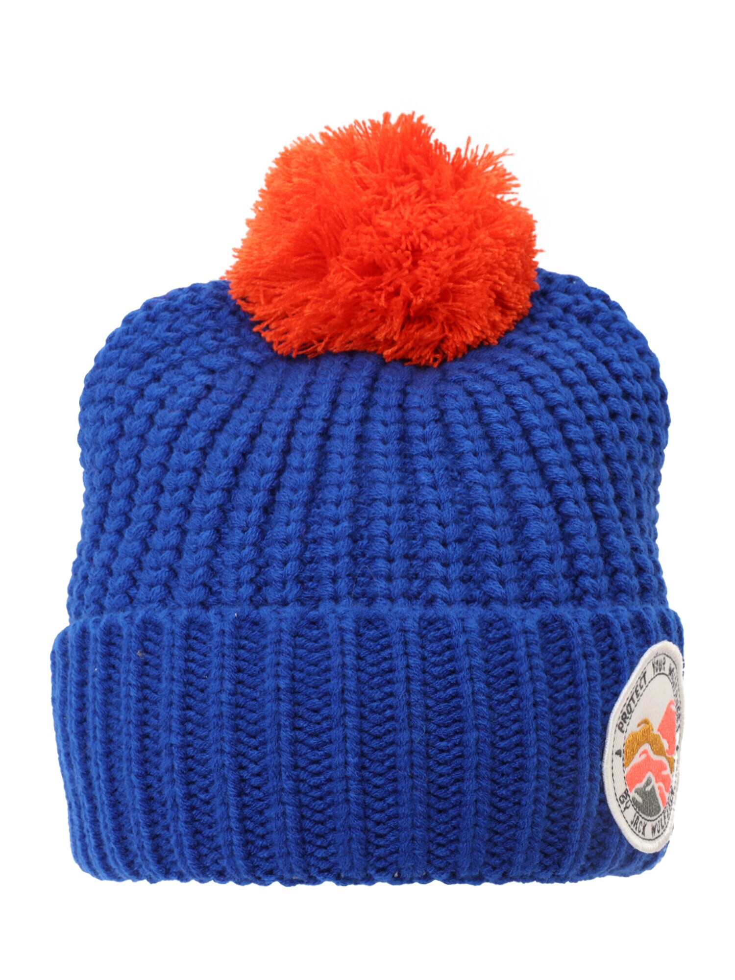 JACK WOLFSKIN Căciuli sport 'POMPOM BADGE' albastru închis / roșu deschis - Pled.ro